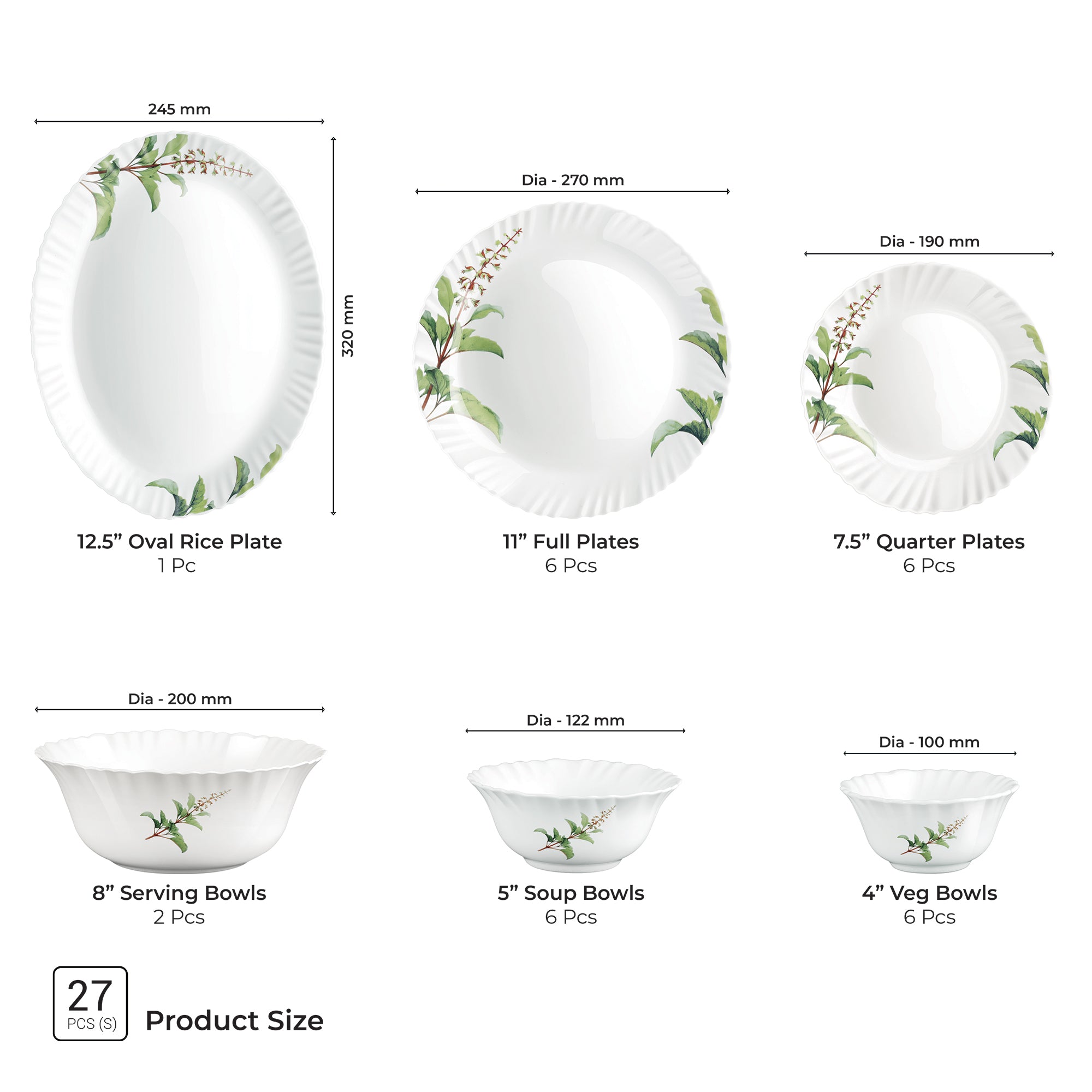 Aurelia Collection Dinner Set - SAVIRA