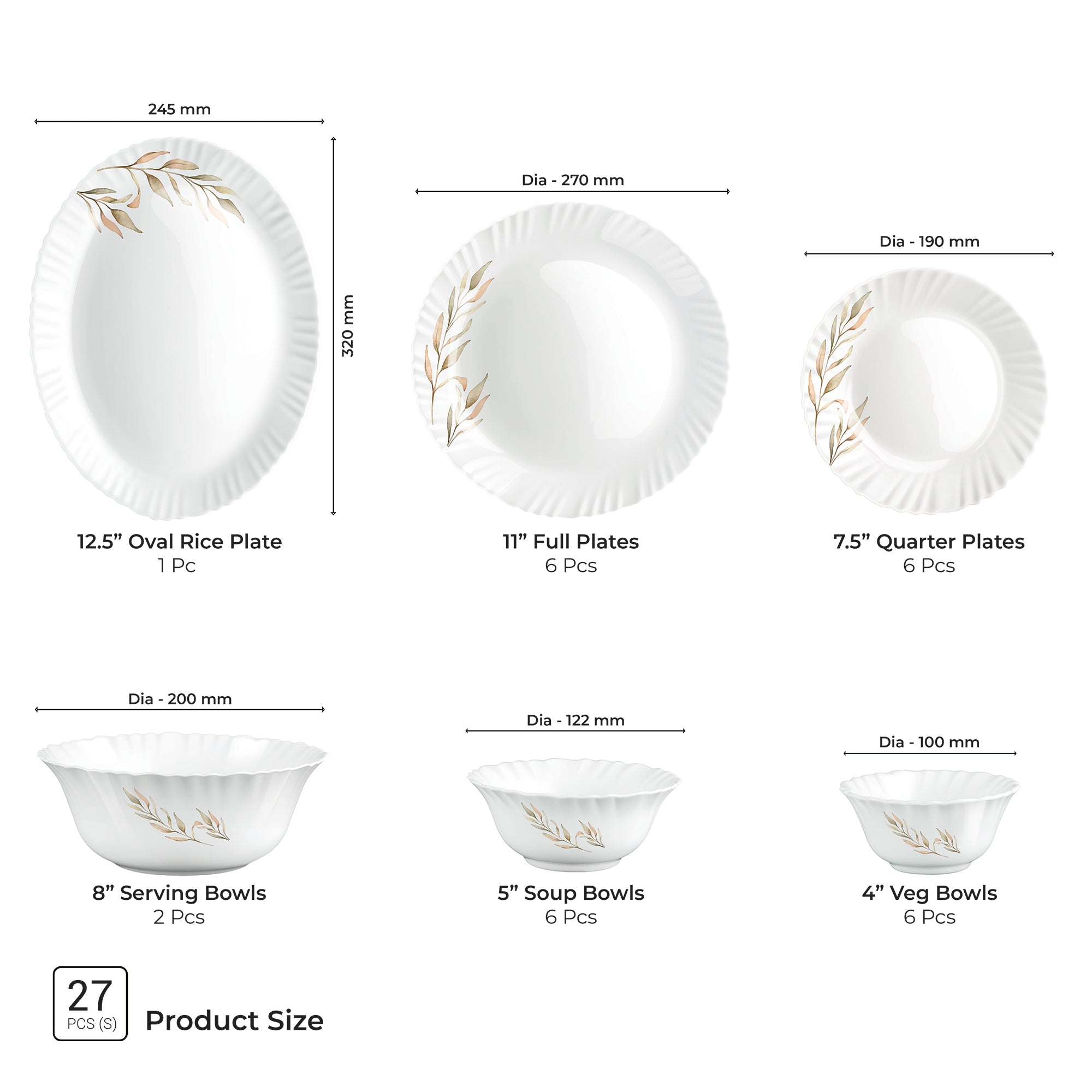 Aurelia Collection Dinner Set - SELENE