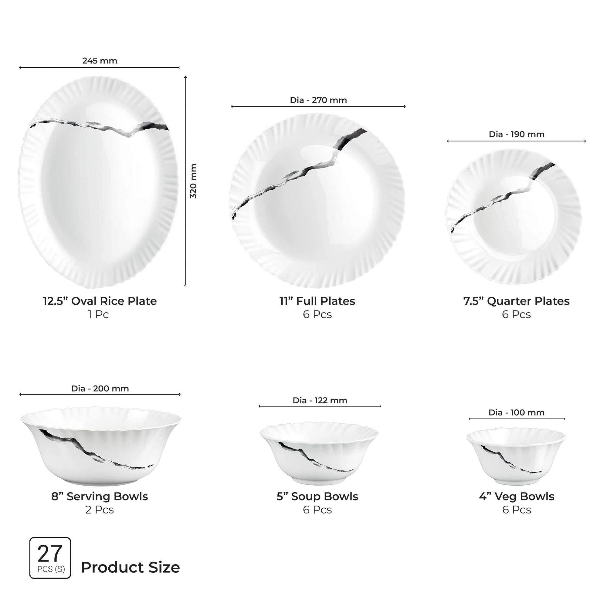 Aurelia Collection Dinner Set - STRIA