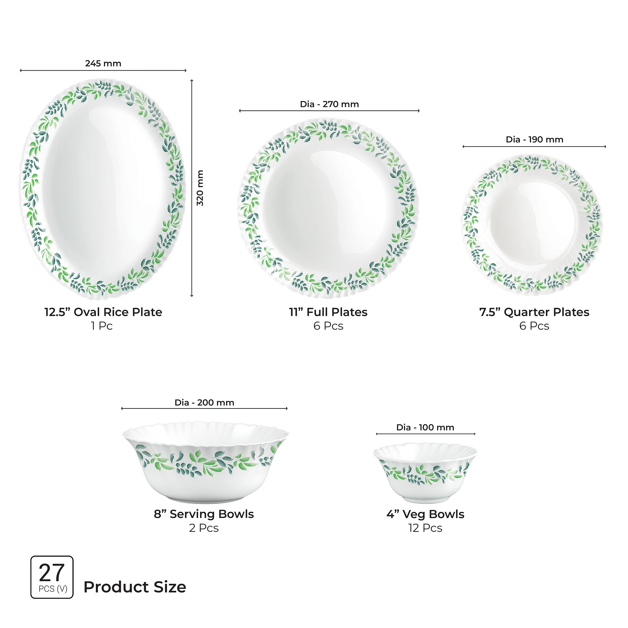 Aurelia Collection Dinner Set - VERDINIA