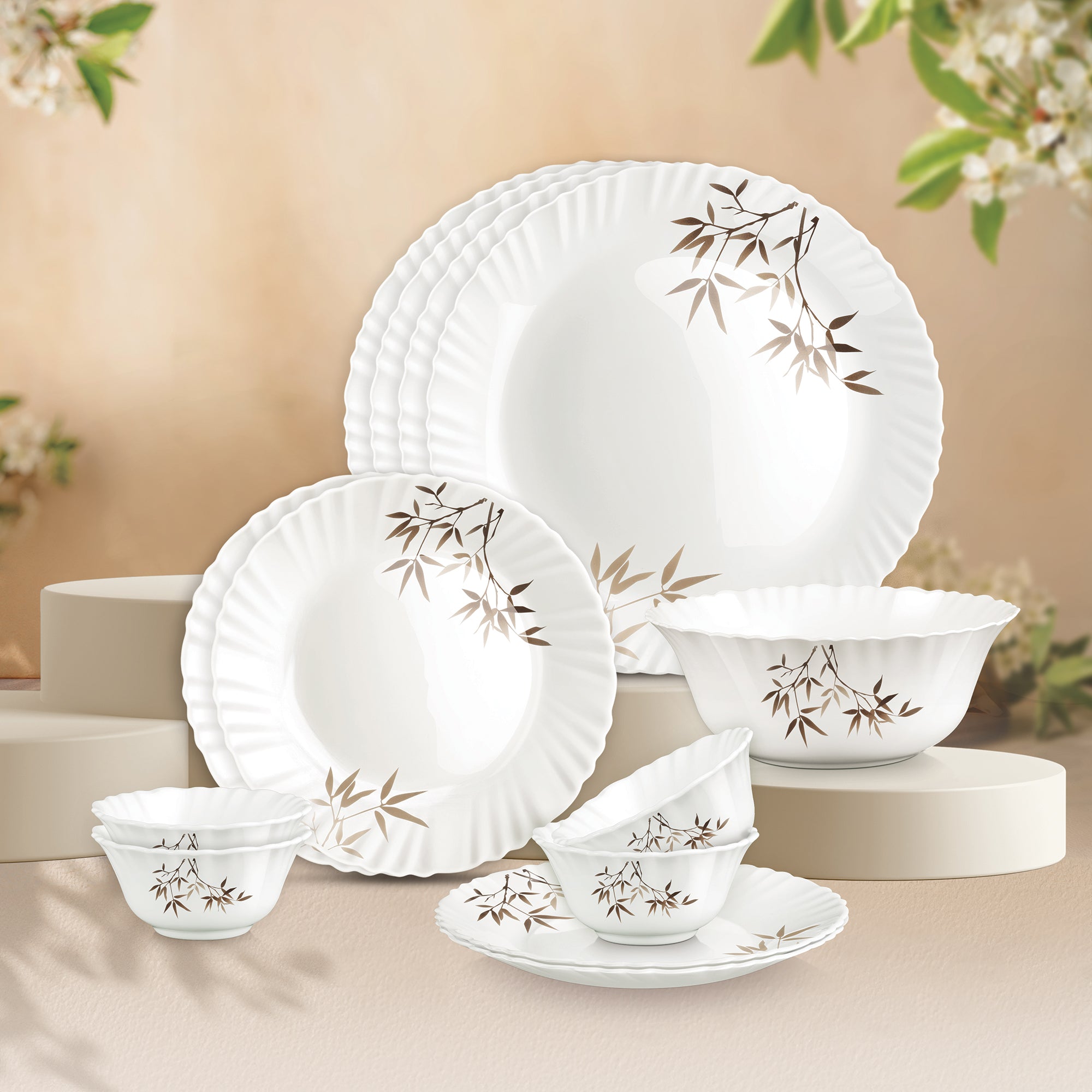 Buy Dinner Set - Aurelia Arashi Opalware Collection Online | Treo