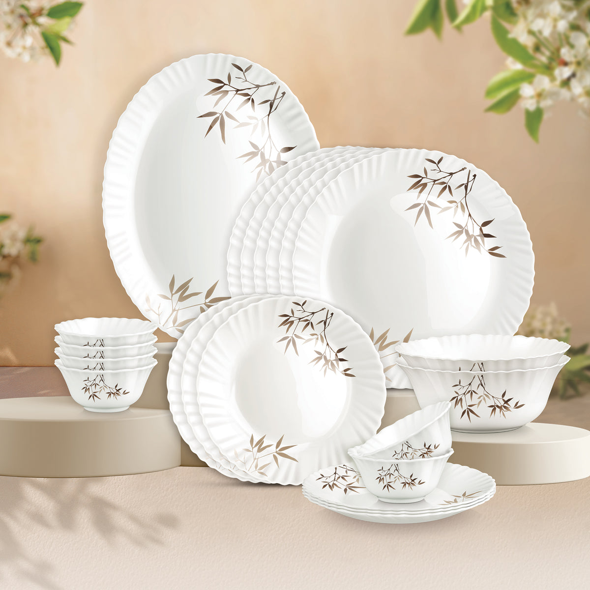 Buy Dinner Set - Aurelia Arashi Opalware Collection Online