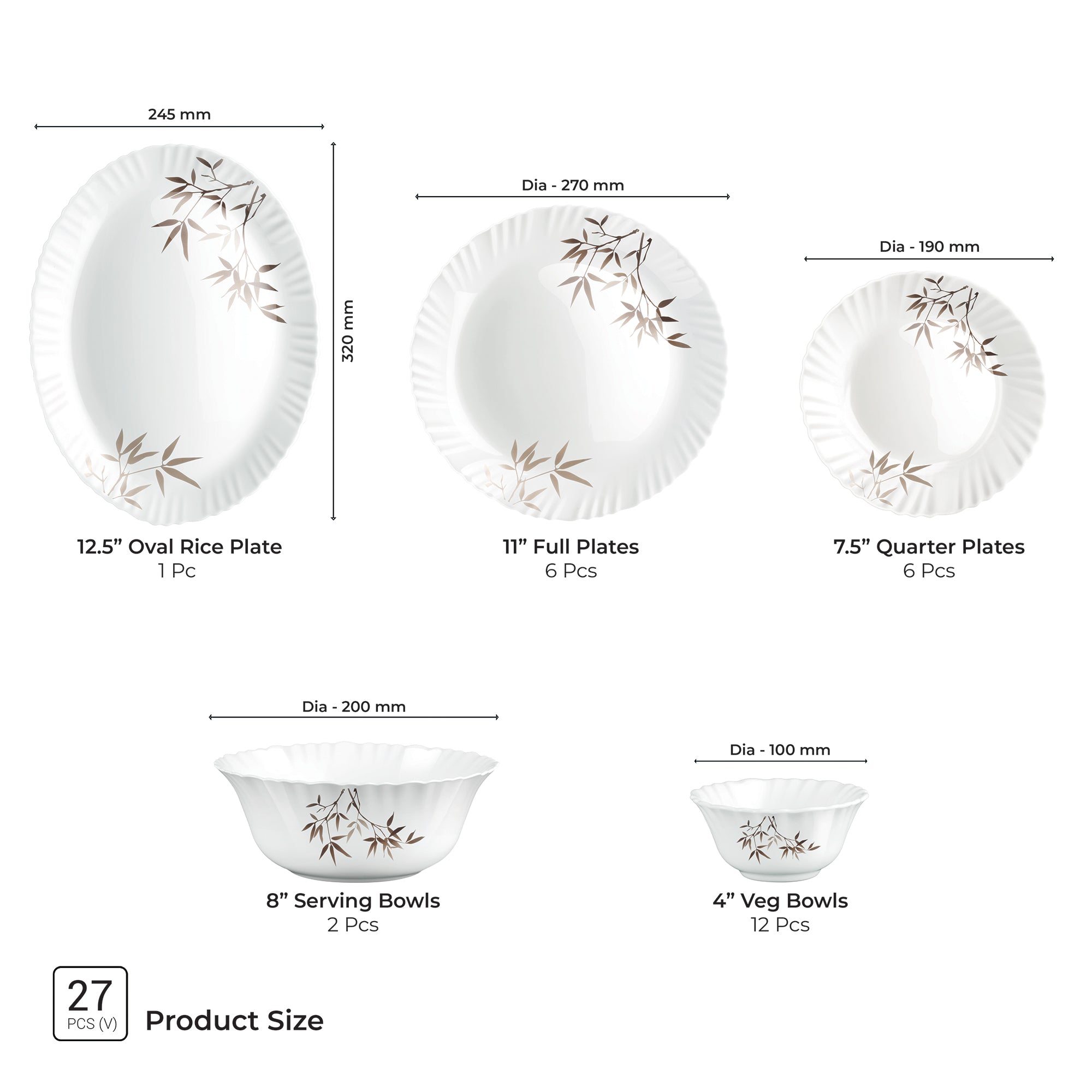 Aurelia Collection Dinner Set - ARASHI