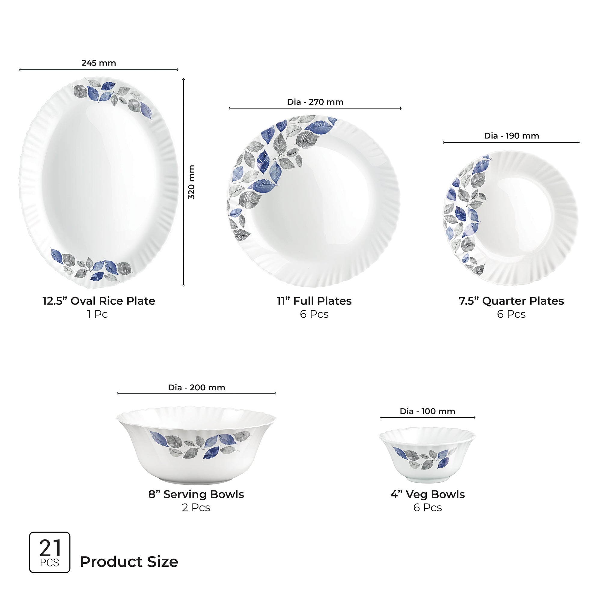 Aurelia Collection Dinner Set - LUNIS