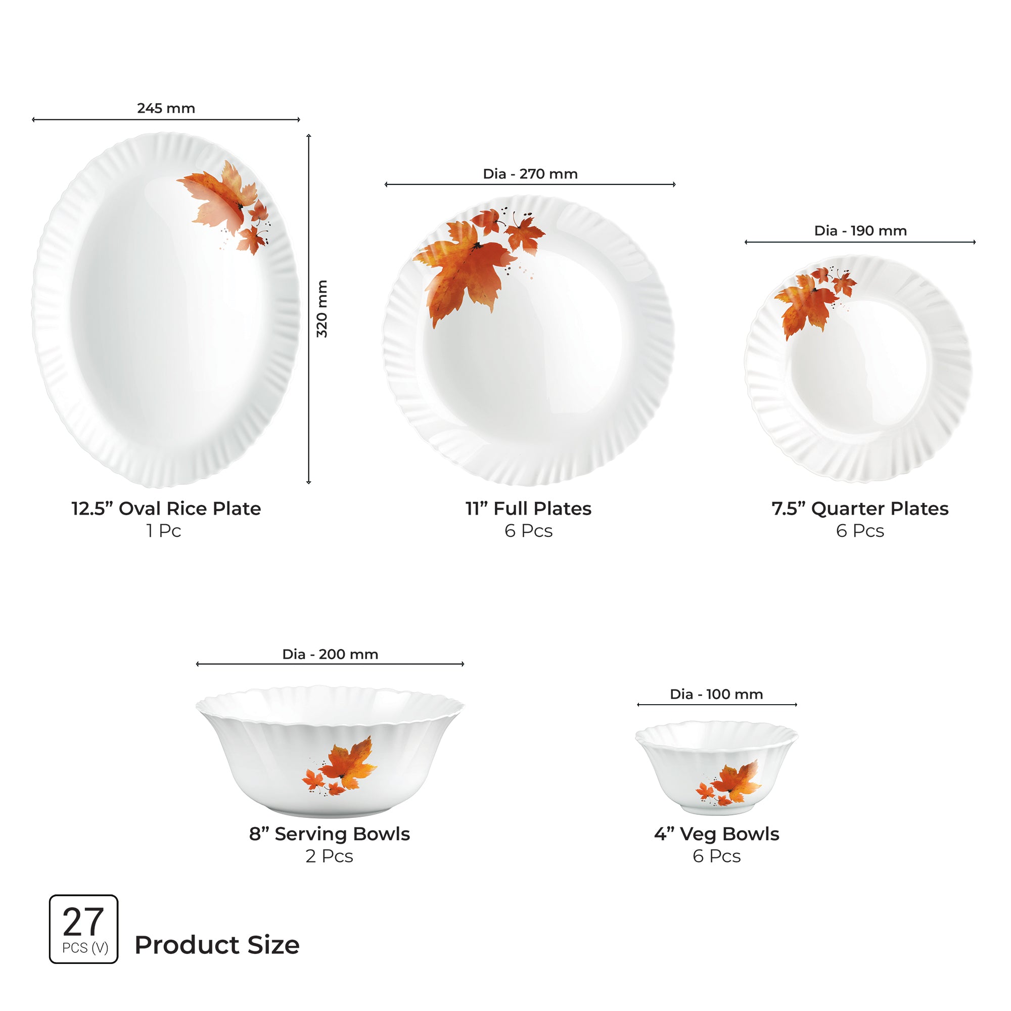 Aurelia Collection Dinner Set - MAPELLE