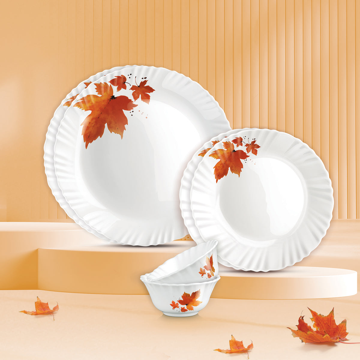 Aurelia Collection Dinner Set - MAPELLE - 6 Pcs