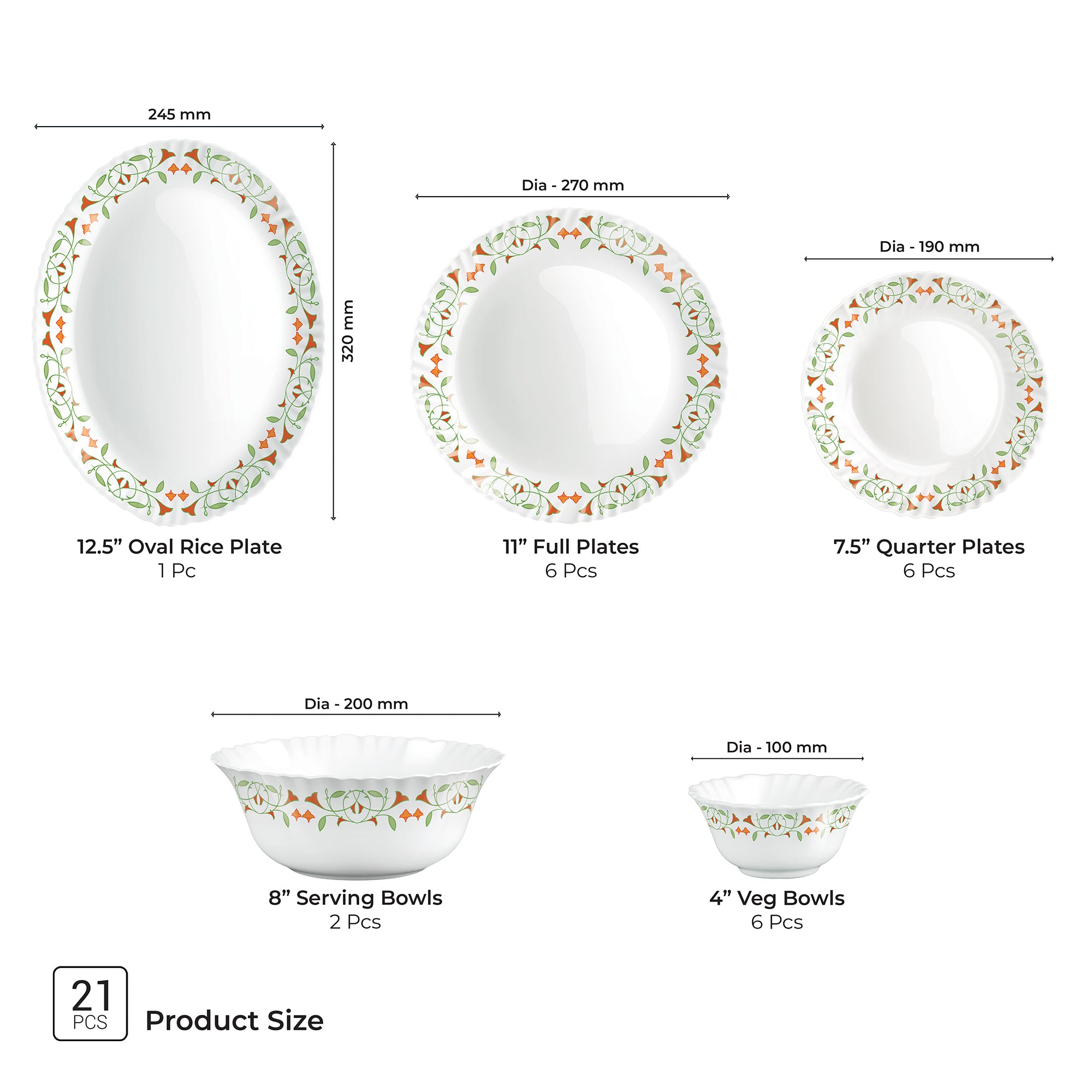 Aurelia Collection Dinner Set - MEENA