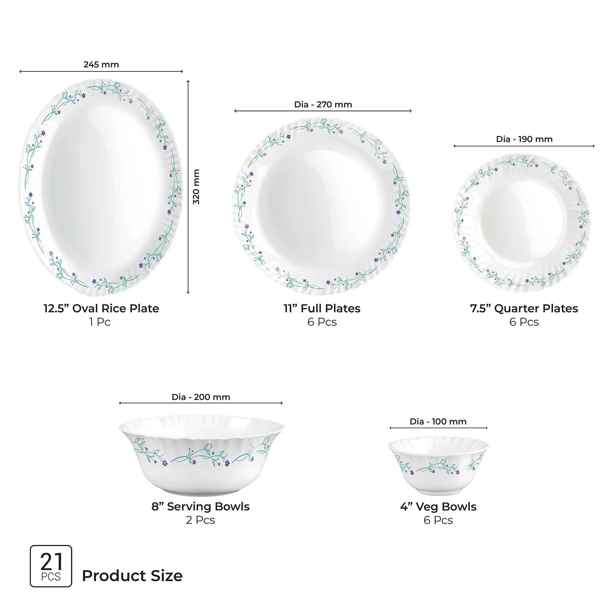 Aurelia Collection Dinner Set - MUREL
