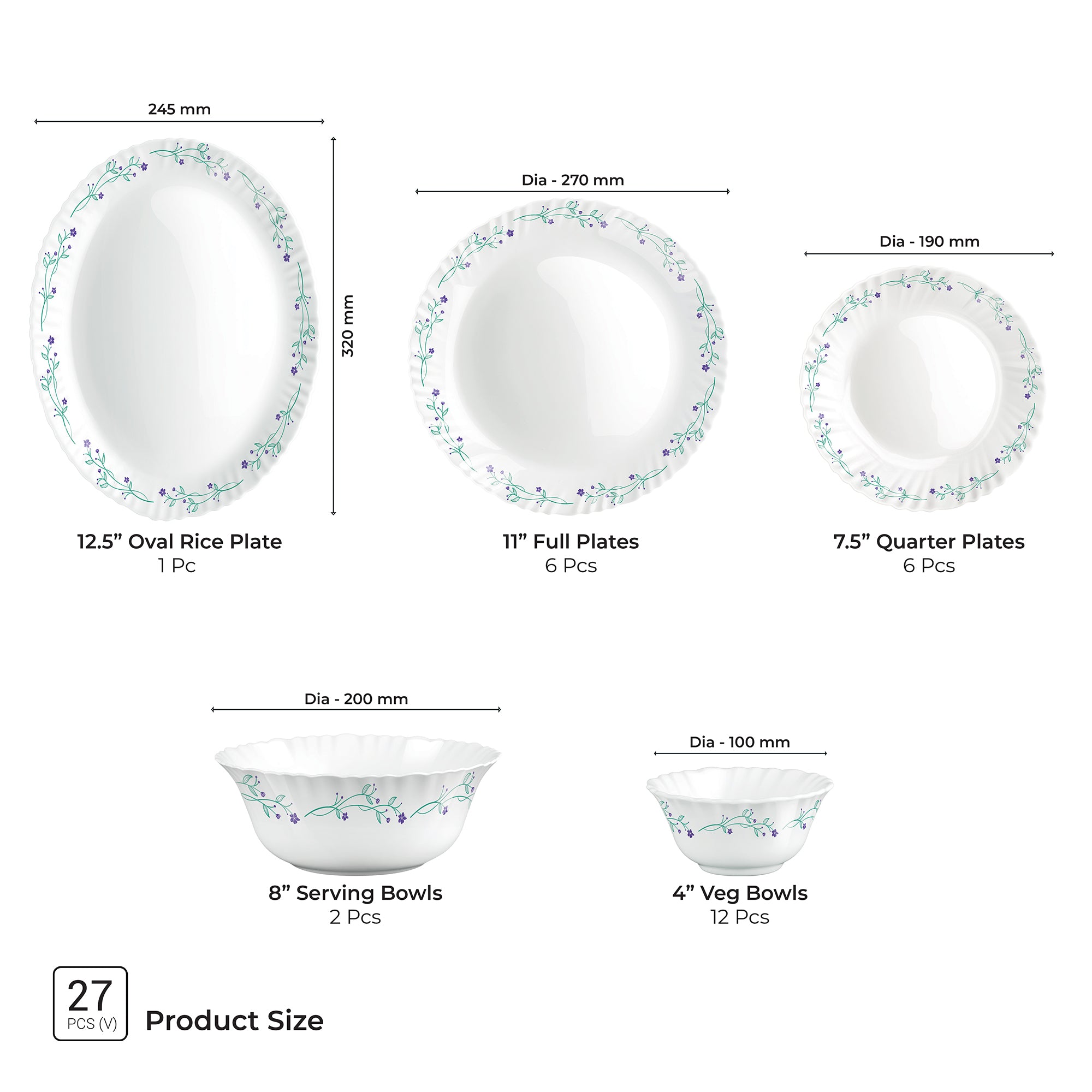 Aurelia Collection Dinner Set - MUREL