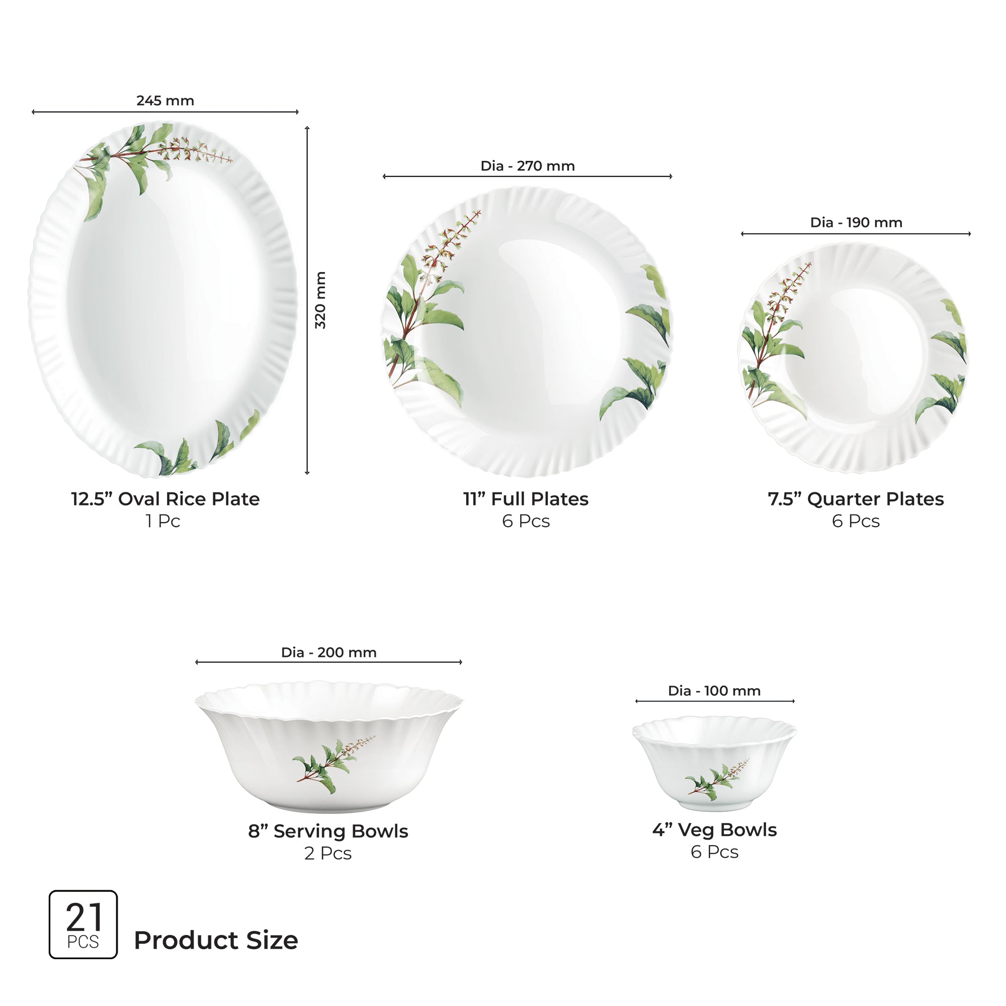 Aurelia Collection Dinner Set - SAVIRA