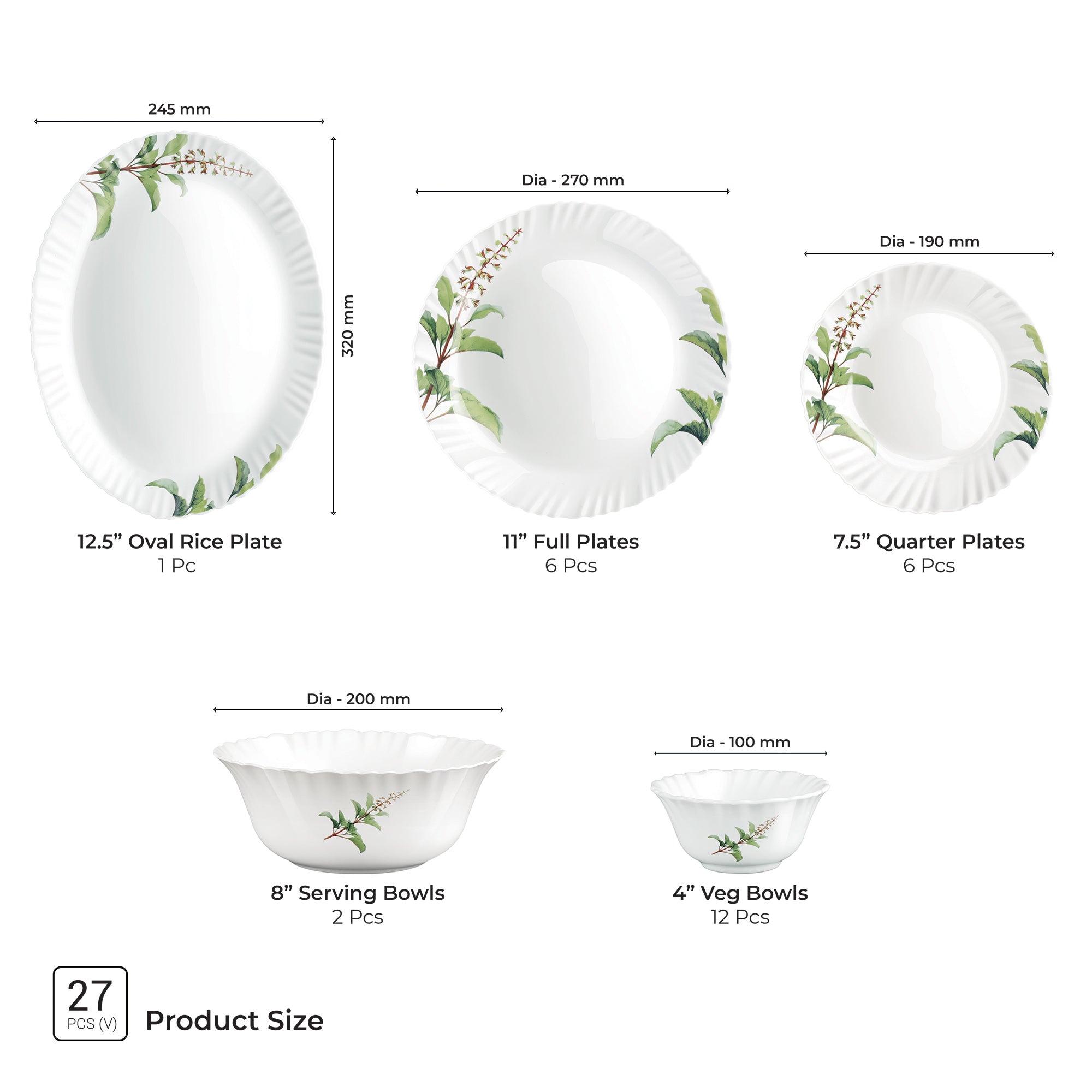 Aurelia Collection Dinner Set - SAVIRA