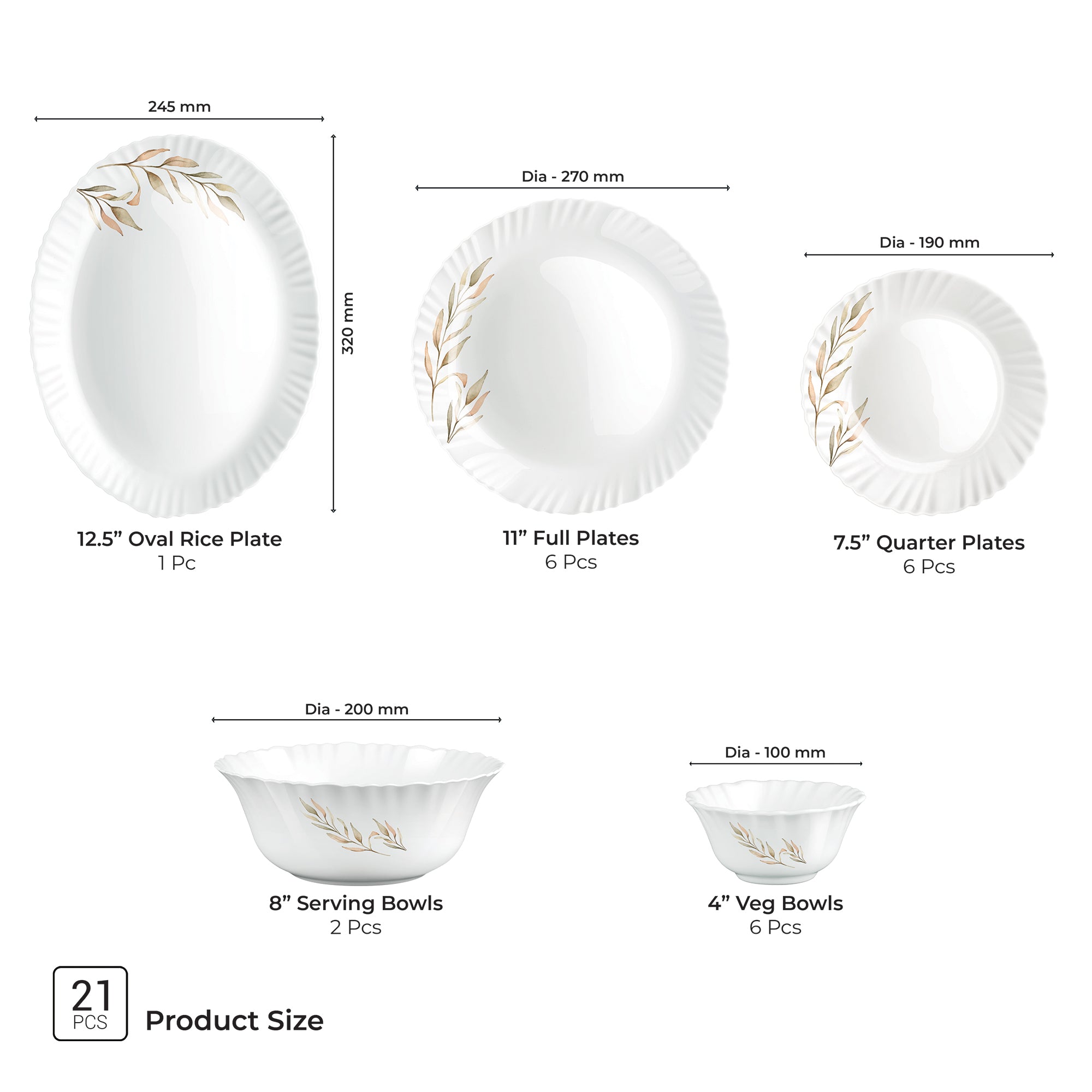 Aurelia Collection Dinner Set - SELENE