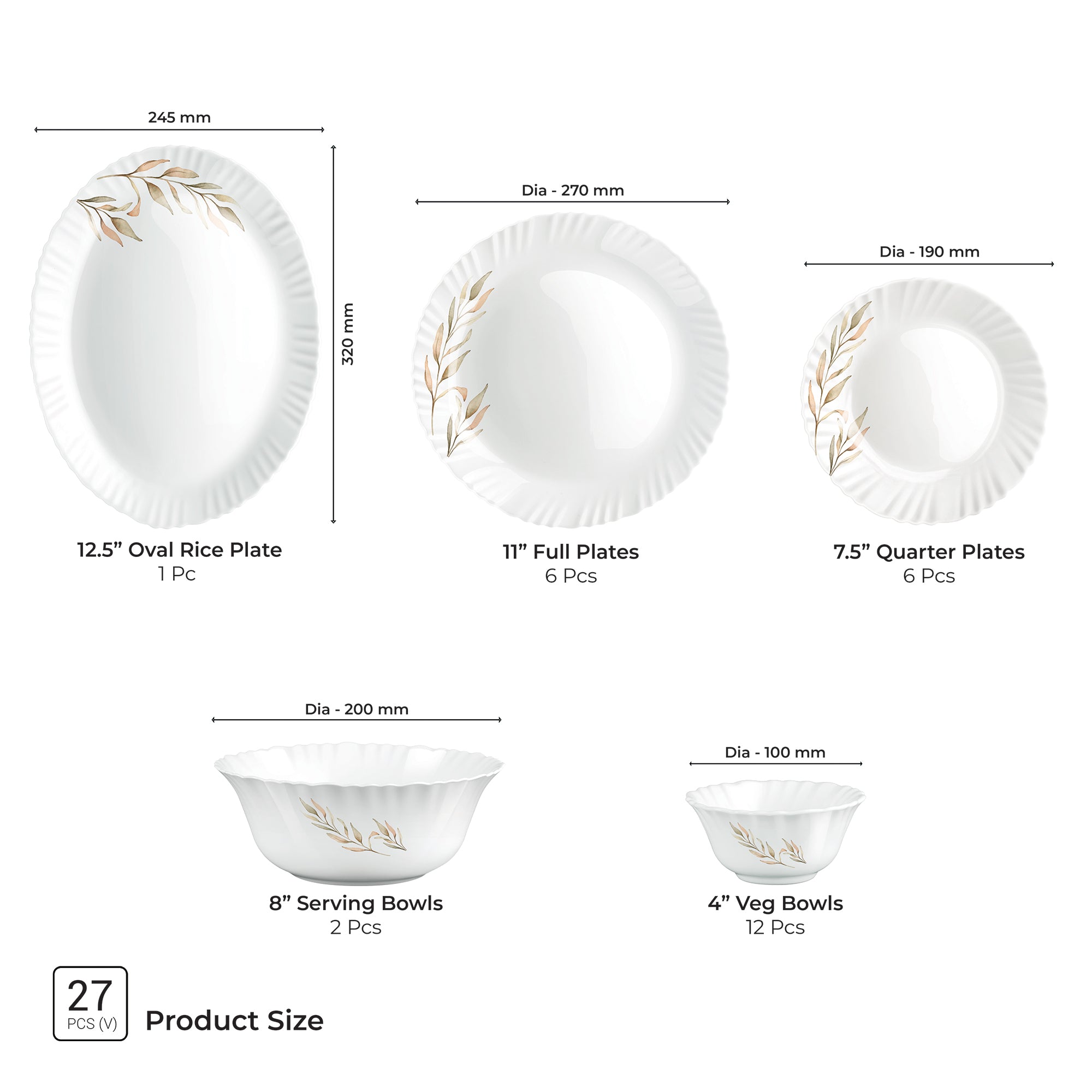 Aurelia Collection Dinner Set - SELENE