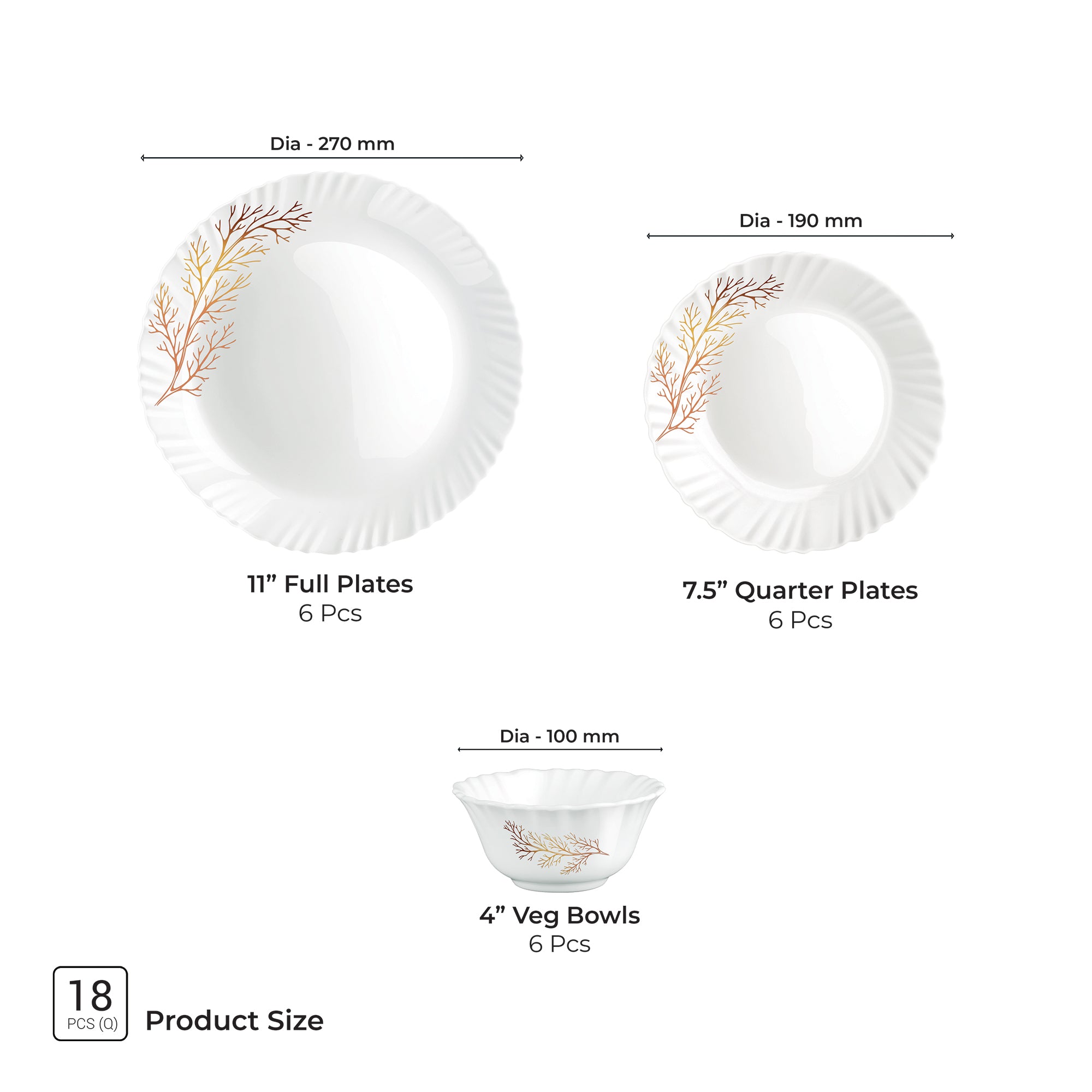 Aurelia Collection Dinner Set - SILVIA