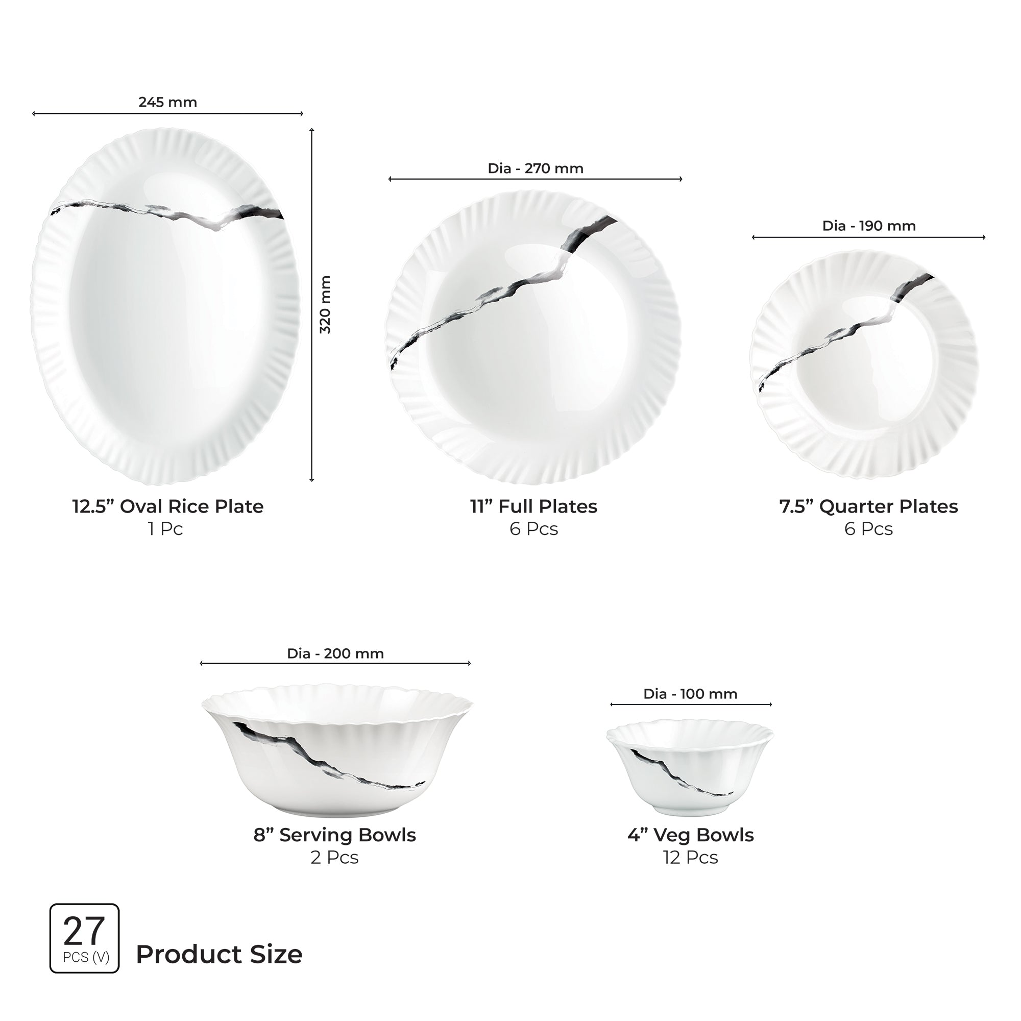 Aurelia Collection Dinner Set - STRIA