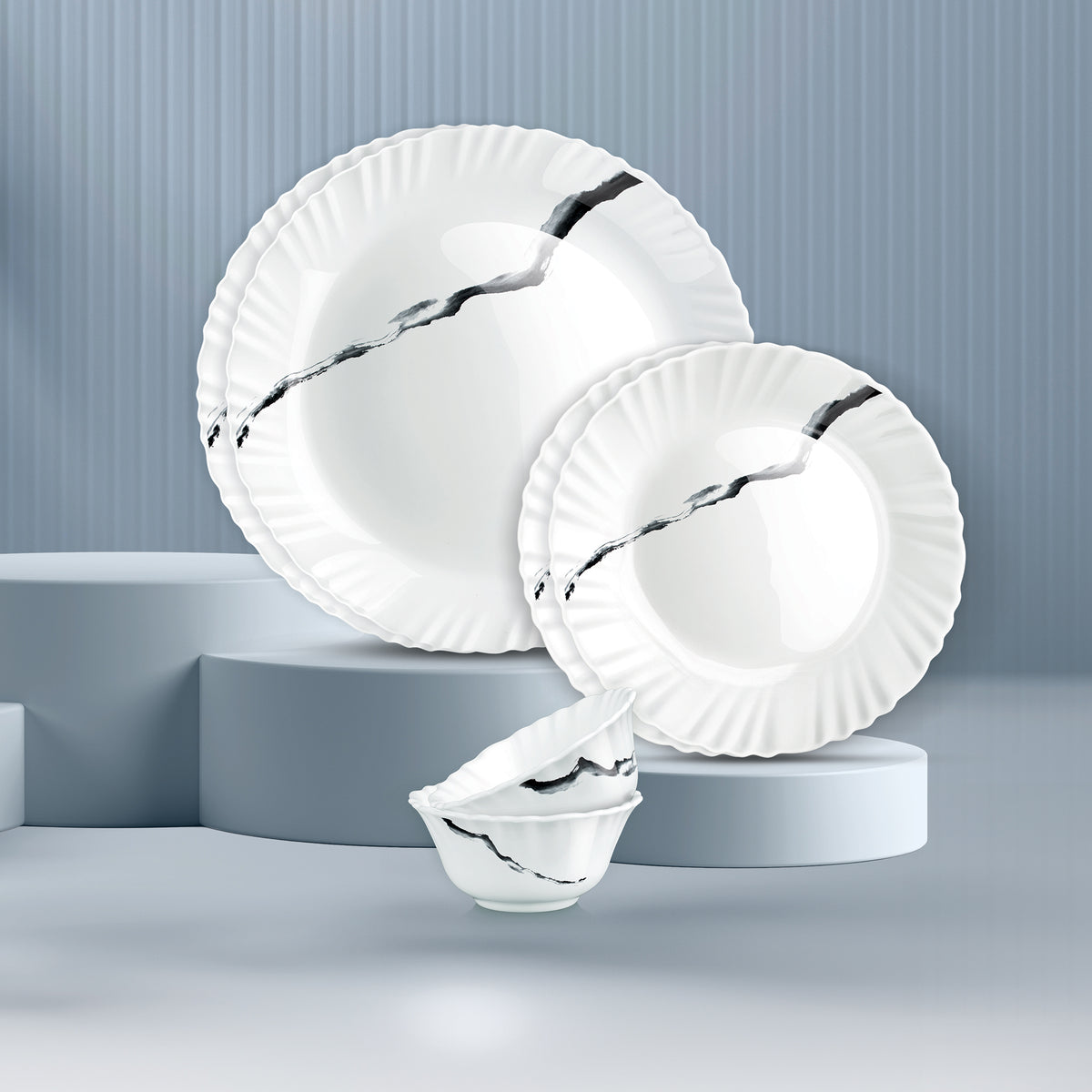 Aurelia Collection Dinner Set - STRIA - 6 Pcs