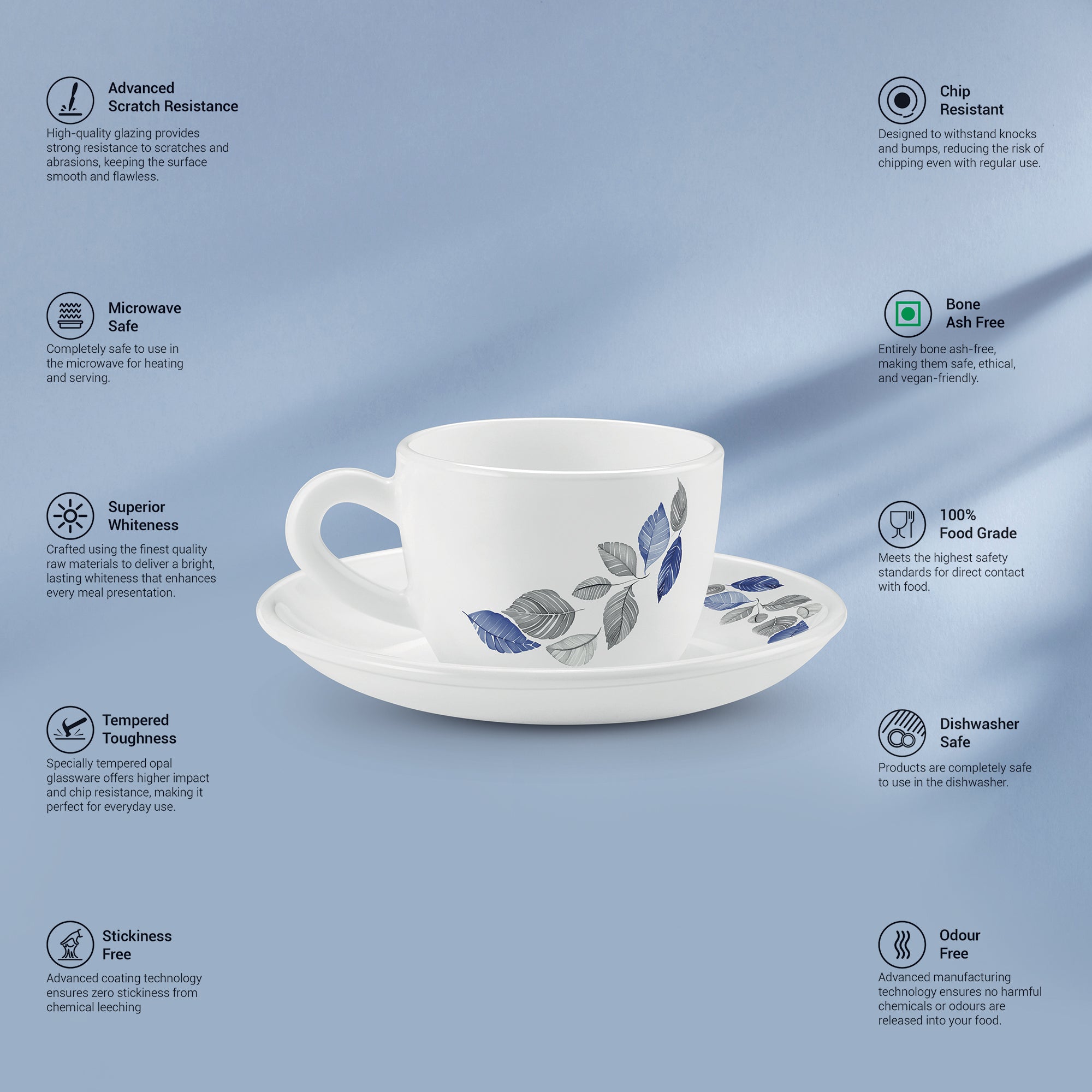 Ophelia 13 CL Cup Saucer Set - LUNIS (Treo by Milton)