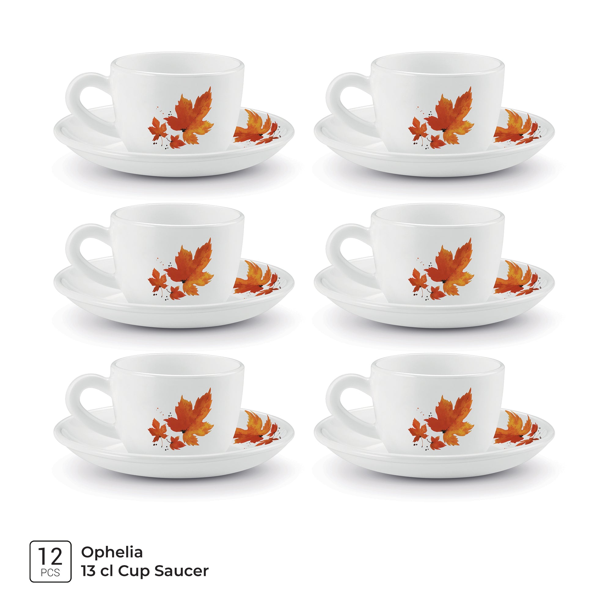 Ophelia 13 CL Cup Saucer Set - MAPELLE (Treo by Milton)