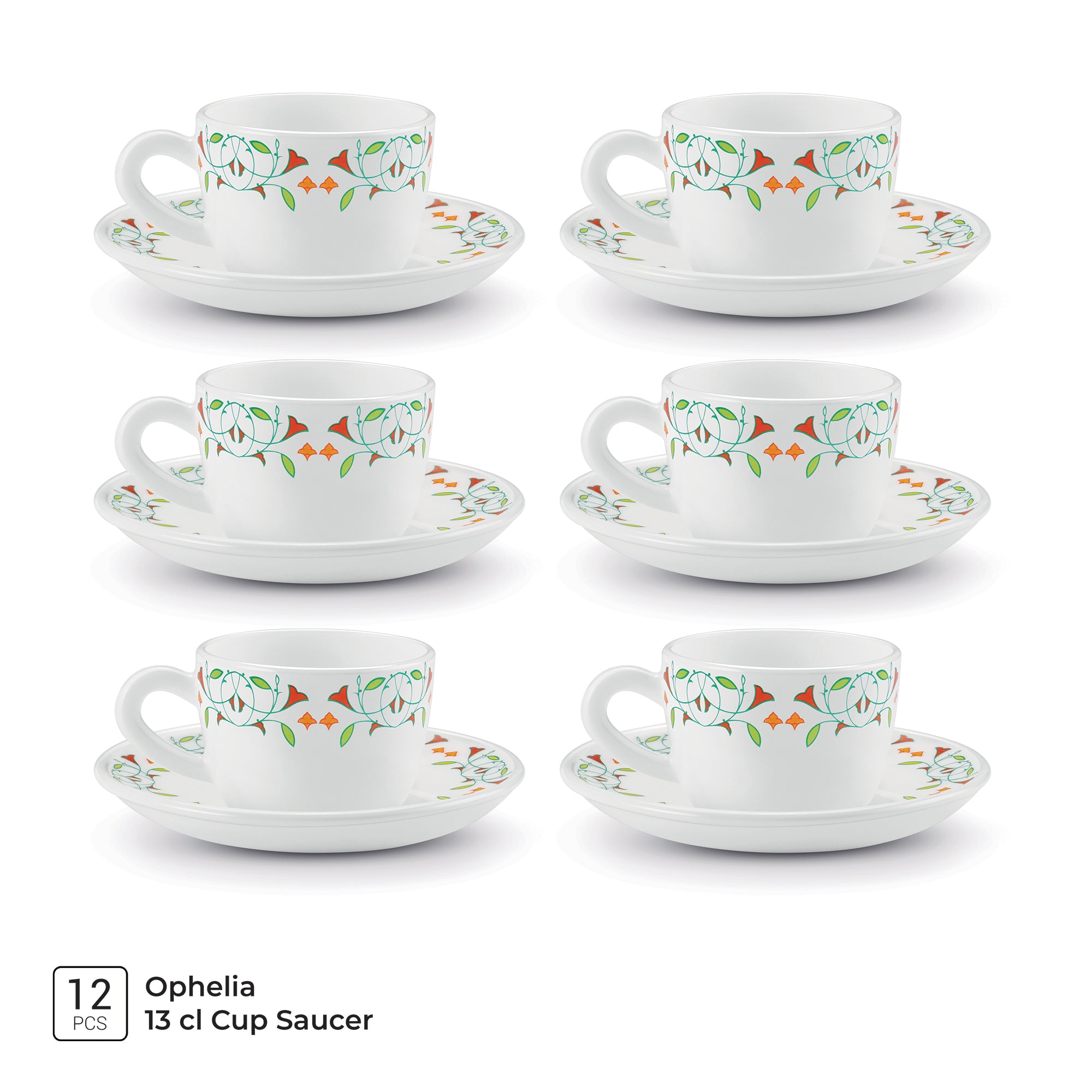Ophelia 13 CL Cup Saucer Set - MEENA (Treo by Milton)
