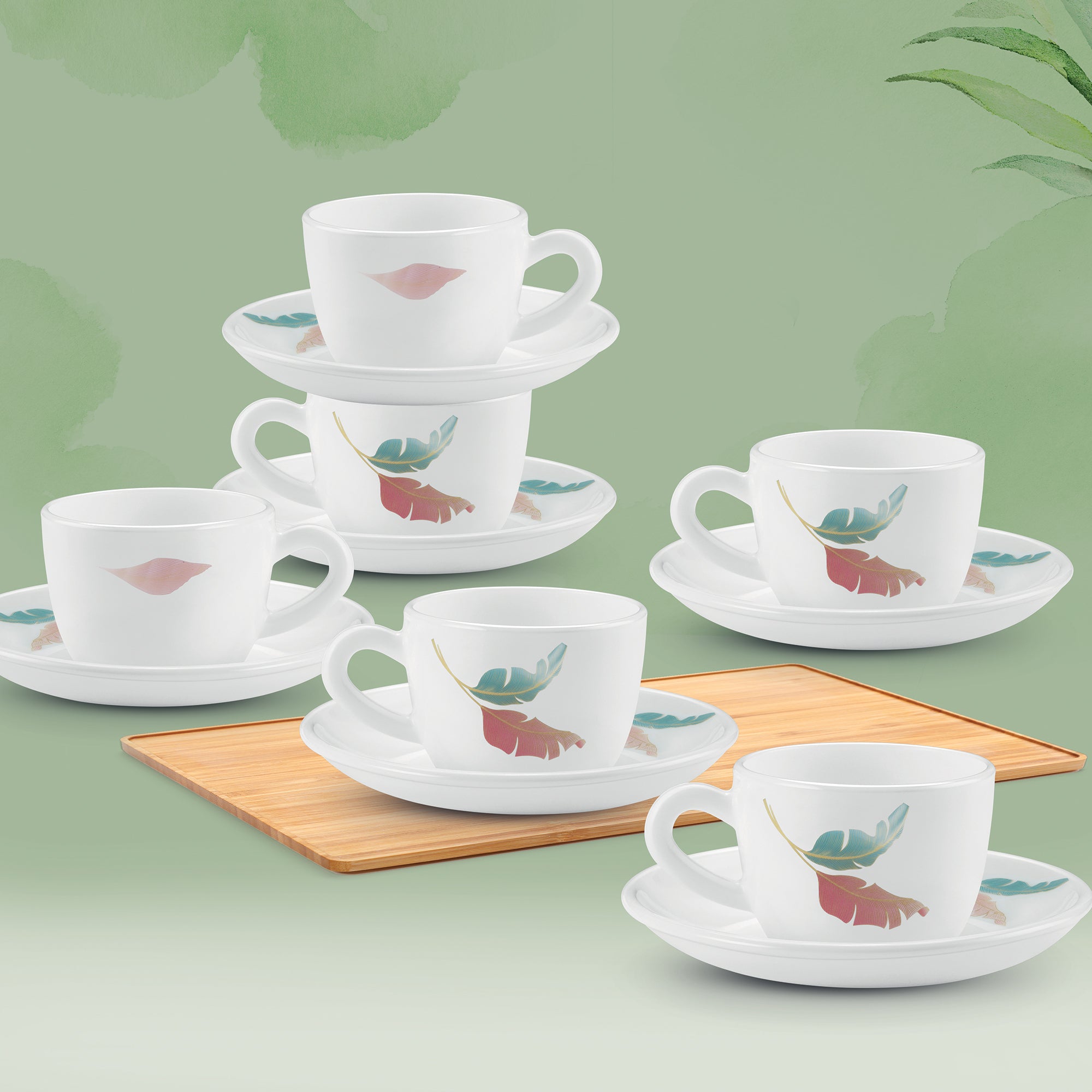 Ophelia 13 CL Cup Saucer Set - PALMA (Treo by Milton)