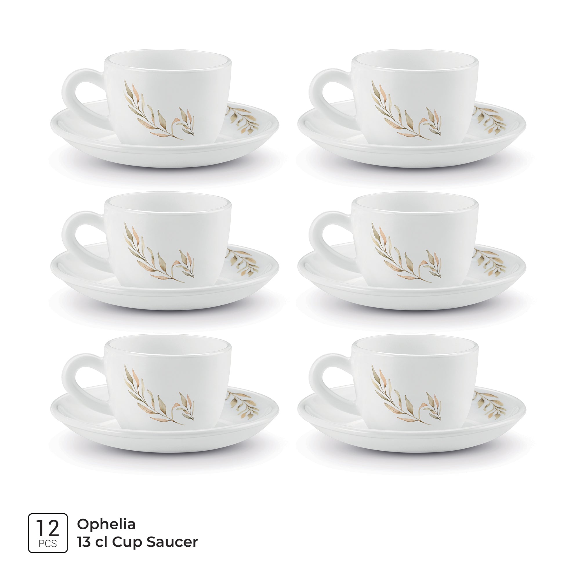 Ophelia 13 CL Cup Saucer Set - SELENE (Treo by Milton)