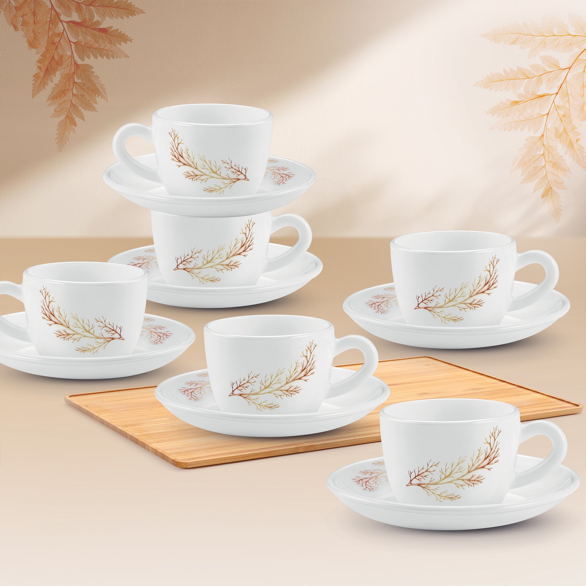 Ophelia 13 CL Cup Saucer Set - SILVIA (Treo by Milton)