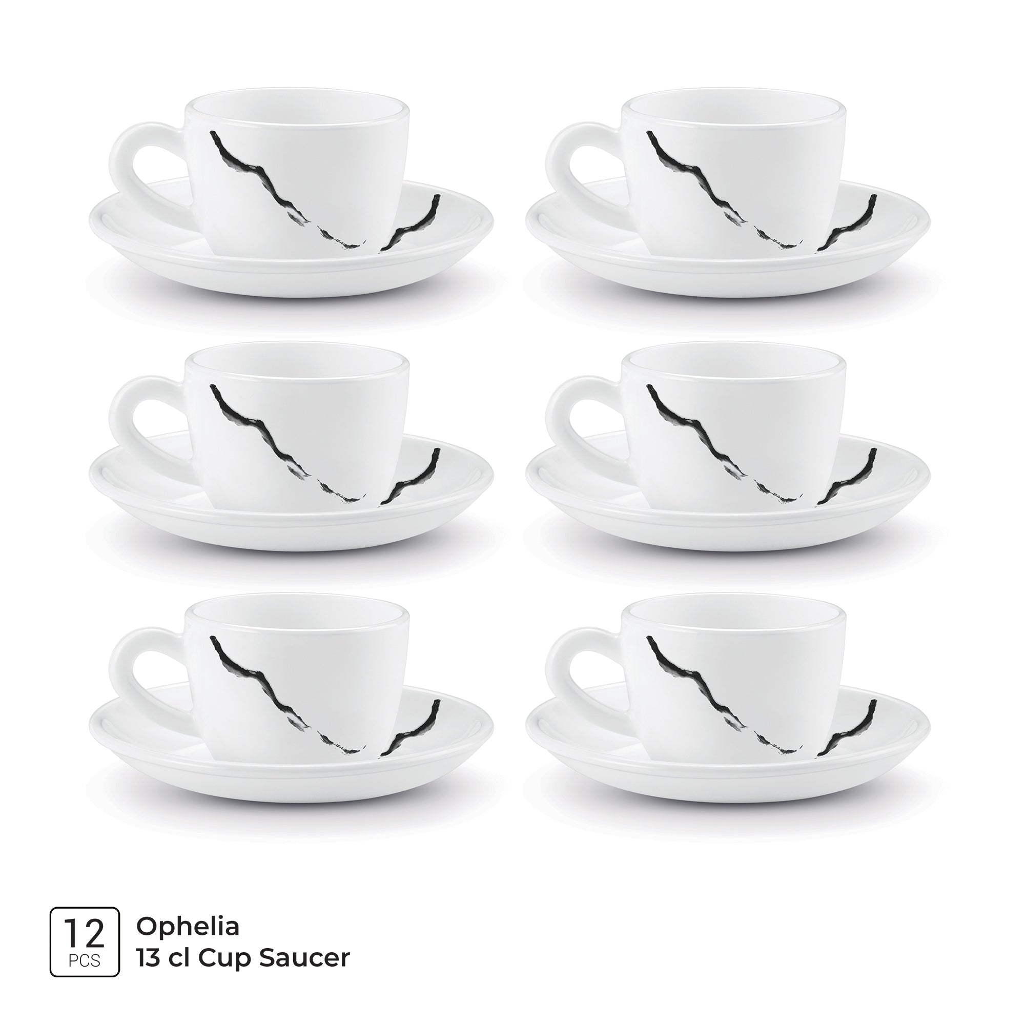 Ophelia 13 CL Cup Saucer Set - STRIA (Treo by Milton)