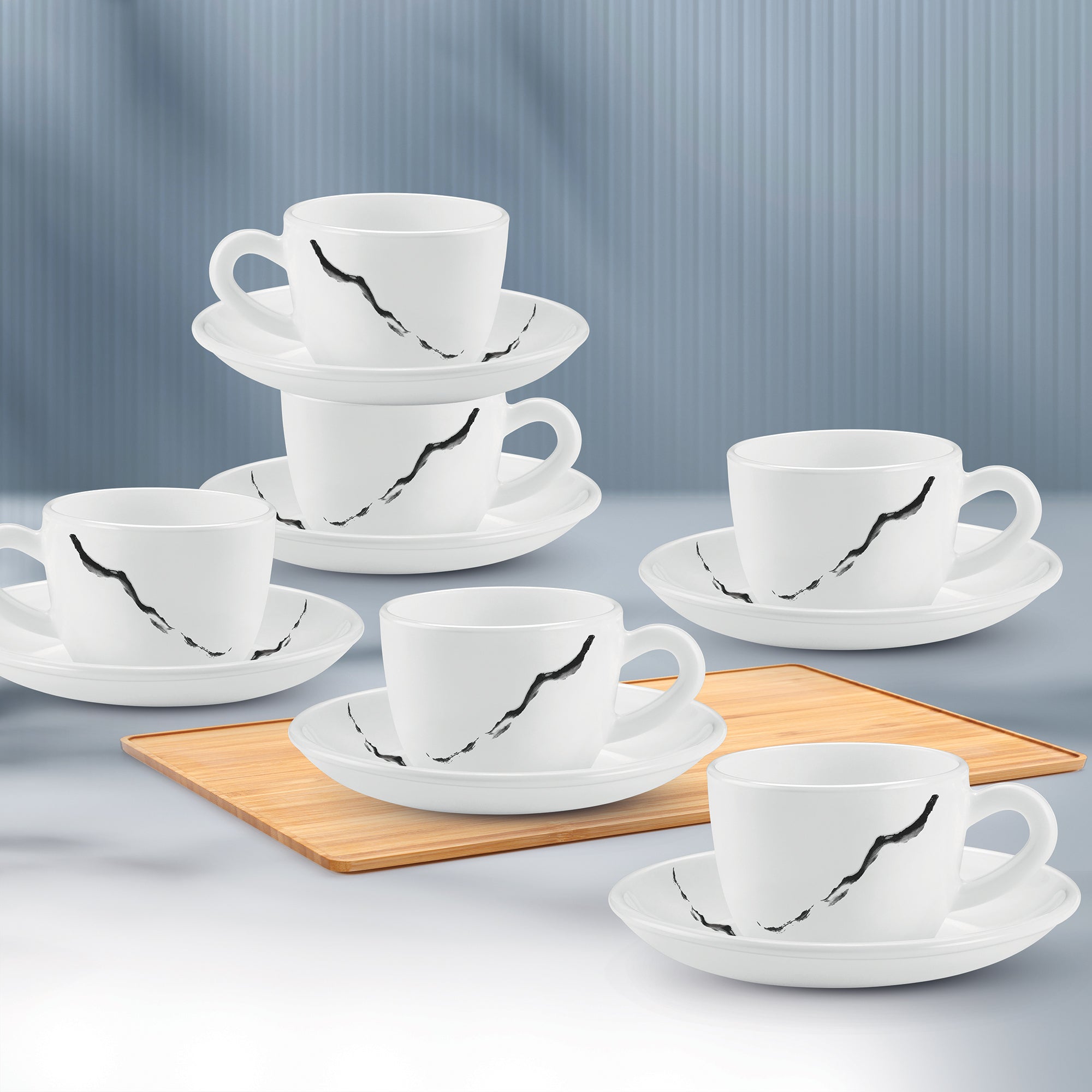 Ophelia 13 CL Cup Saucer Set - STRIA (Treo by Milton)