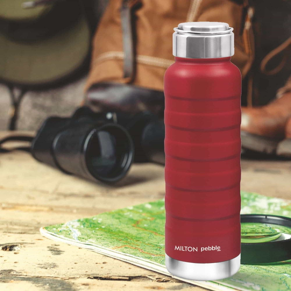 Pebble With Steel Lid Thermosteel Bottle