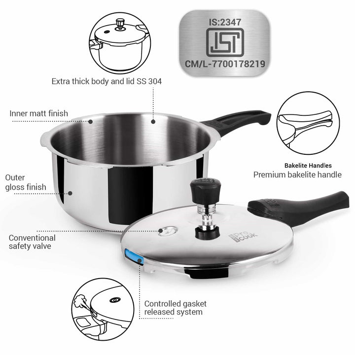 Stainless Steel Pressure Cooker Outer Lid