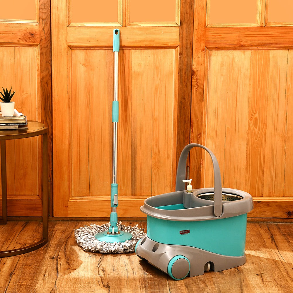 Spotzero by Milton Prime Mop with Big Wheels and Stainless Steel Wringer