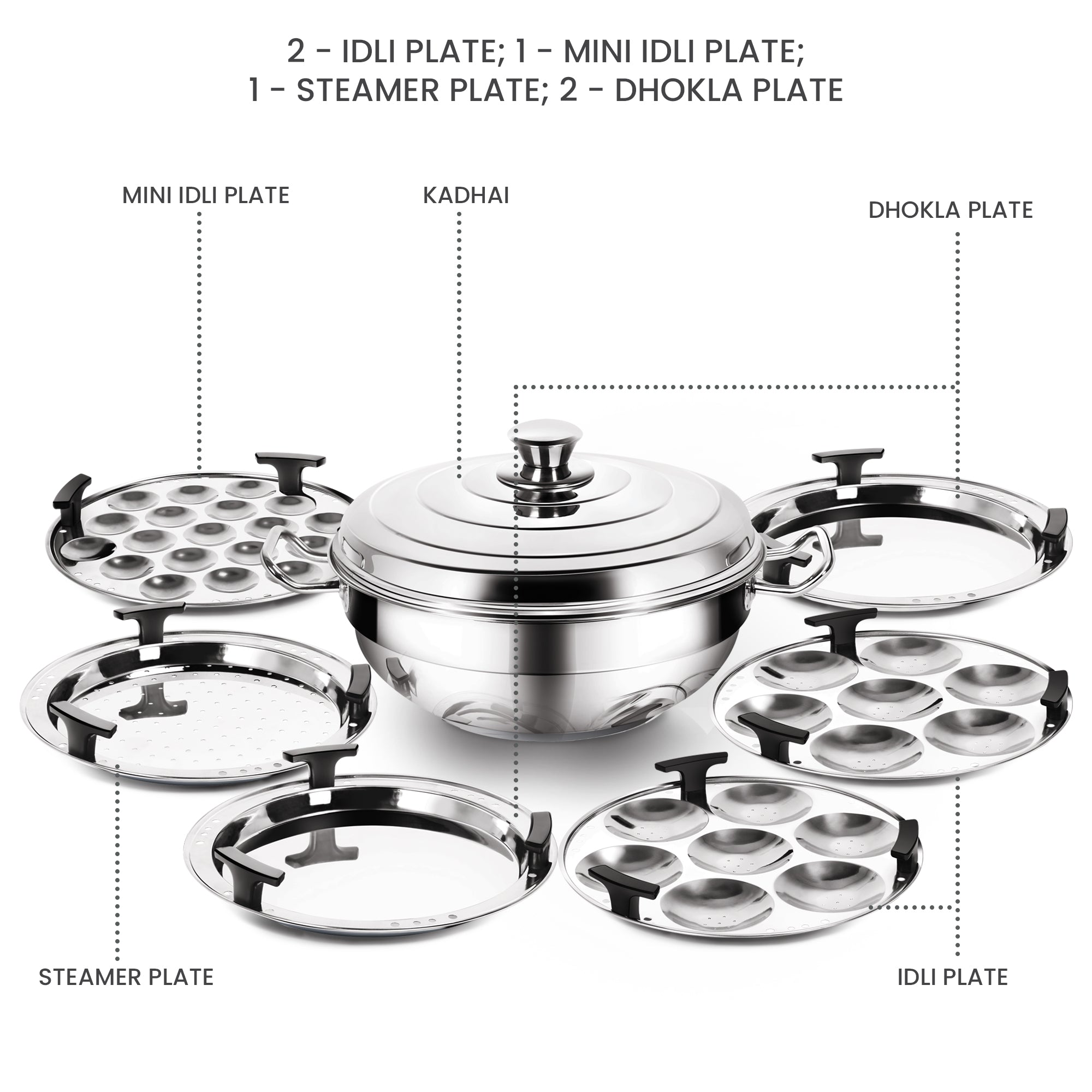 Milton ProCook Multi Kadhai With Lid Set