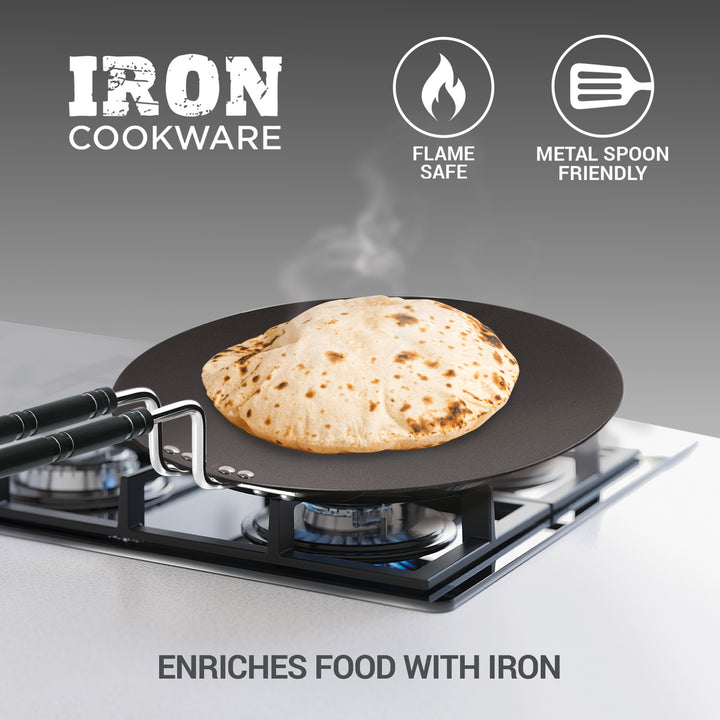 Shop Non Stick Iron Concave Tawa
