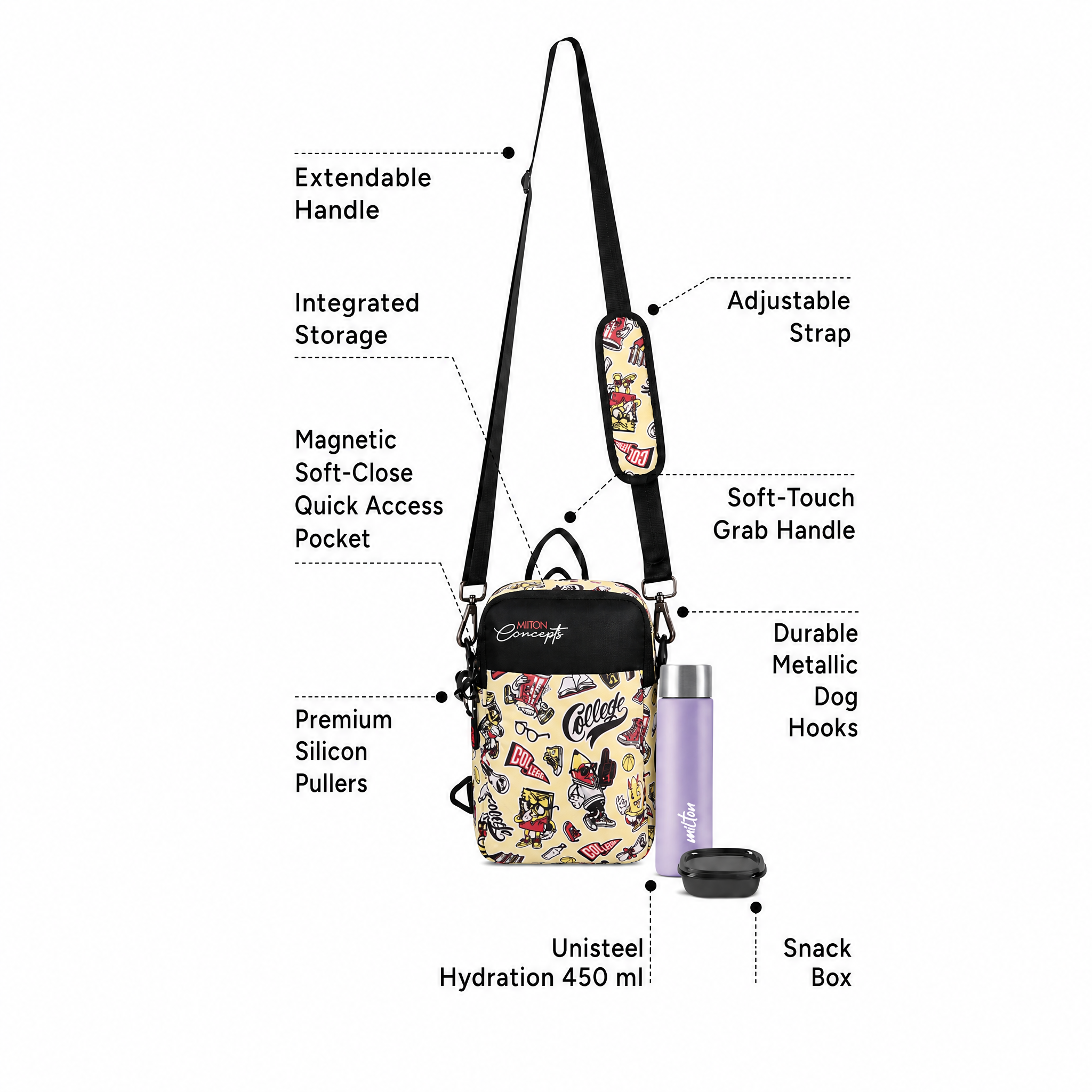 Milton Concepts Sling Bag - College Beige