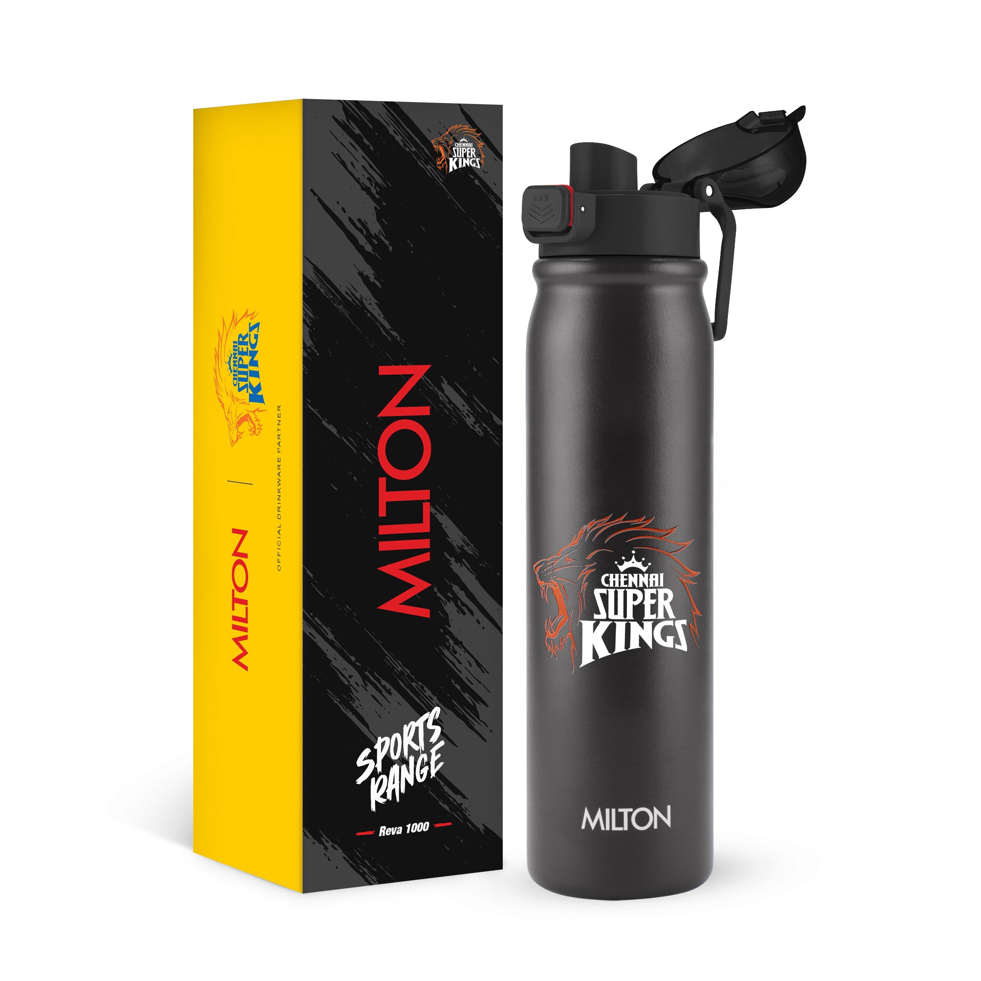 Sports Reva UV Printing Stainless Steel Bottle - Chennai Super Kings (CSK) - Milton