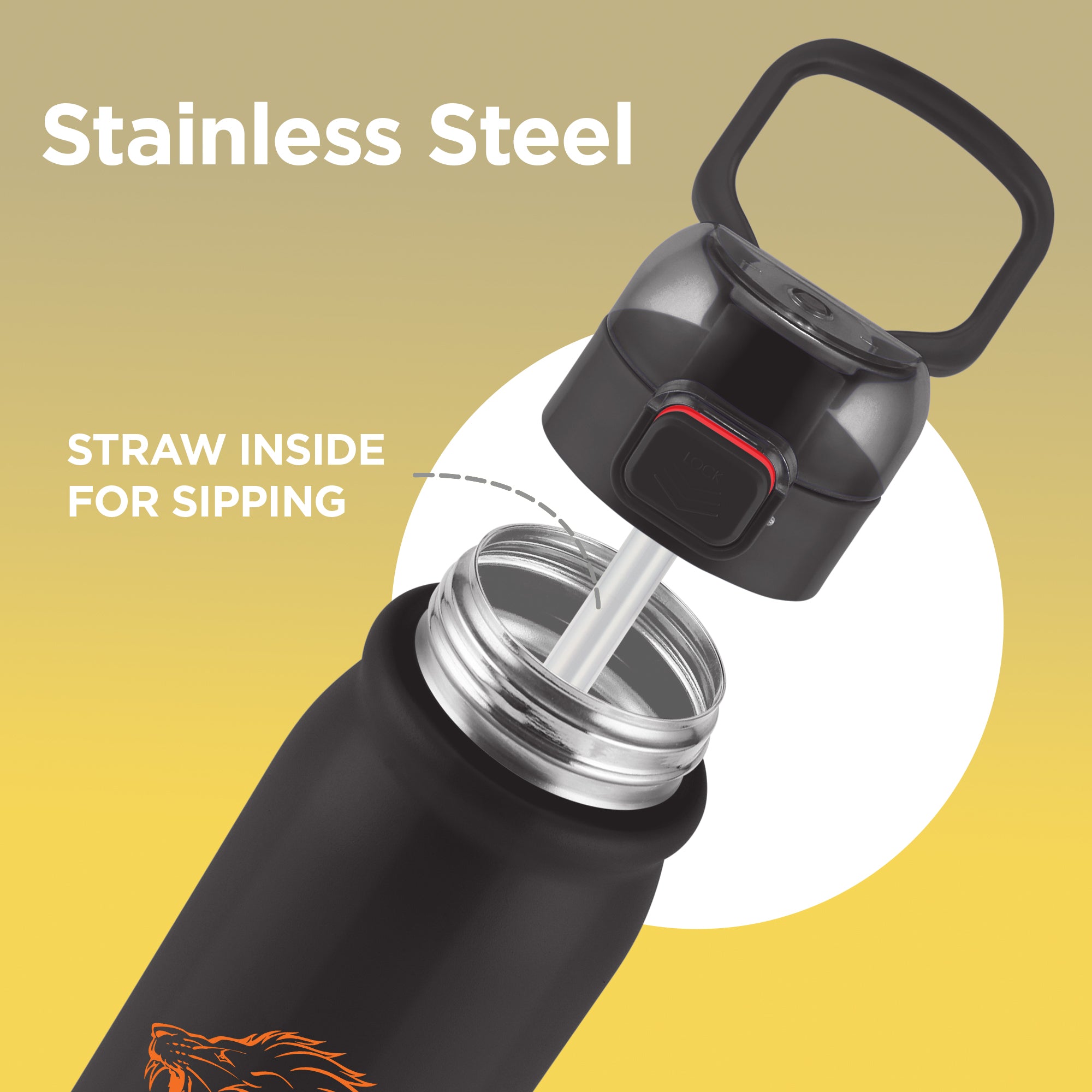 Sports Reva UV Printing Stainless Steel Bottle - Chennai Super Kings (CSK) - Milton