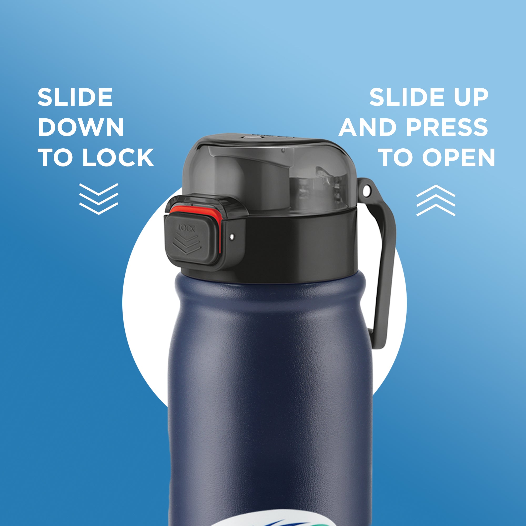 Sports Reva UV Printing Stainless Steel Bottle - Mumbai Indians (MI) - Milton