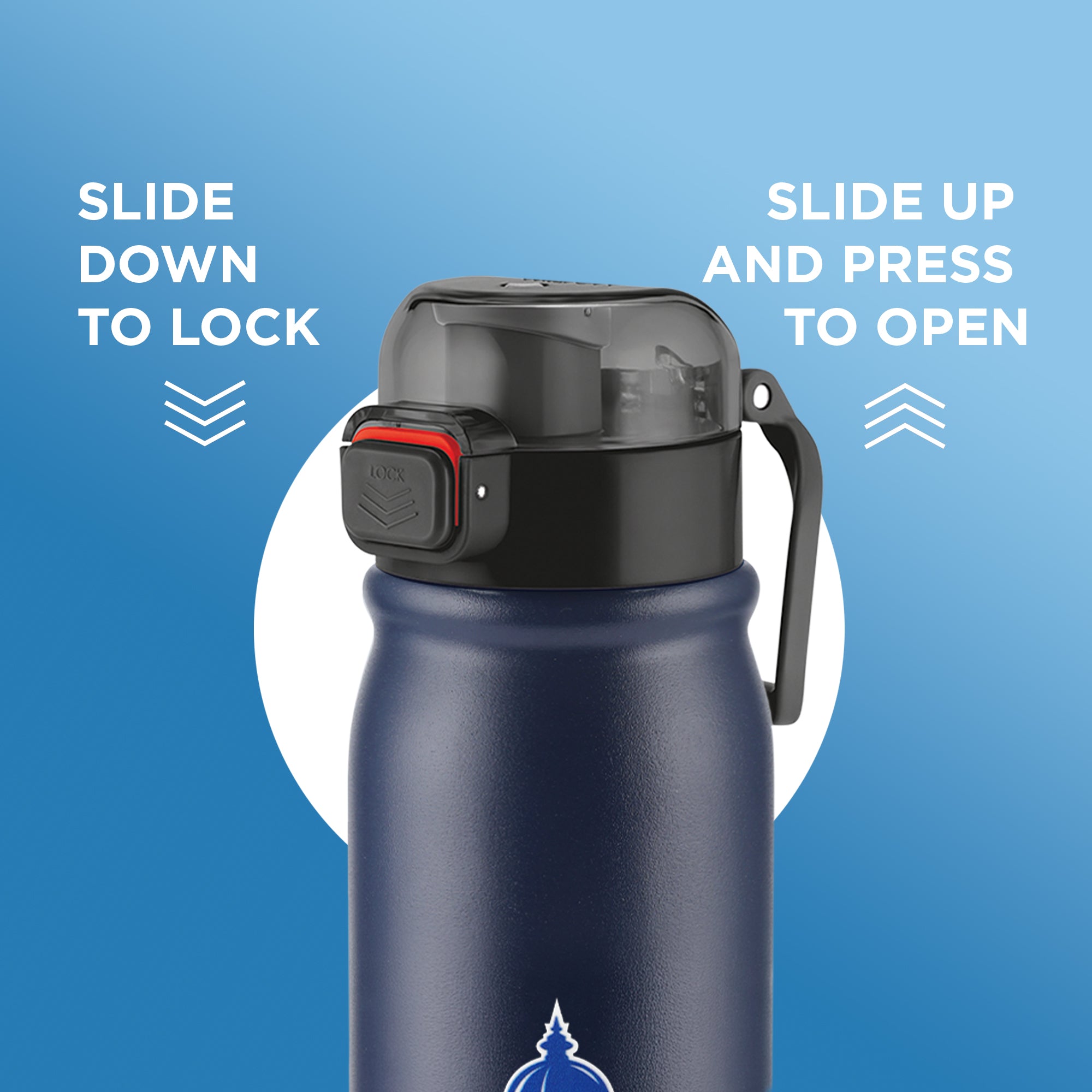 Sports Reva UV Printing Stainless Steel Bottle - Delhi Capitals (DC) - Milton