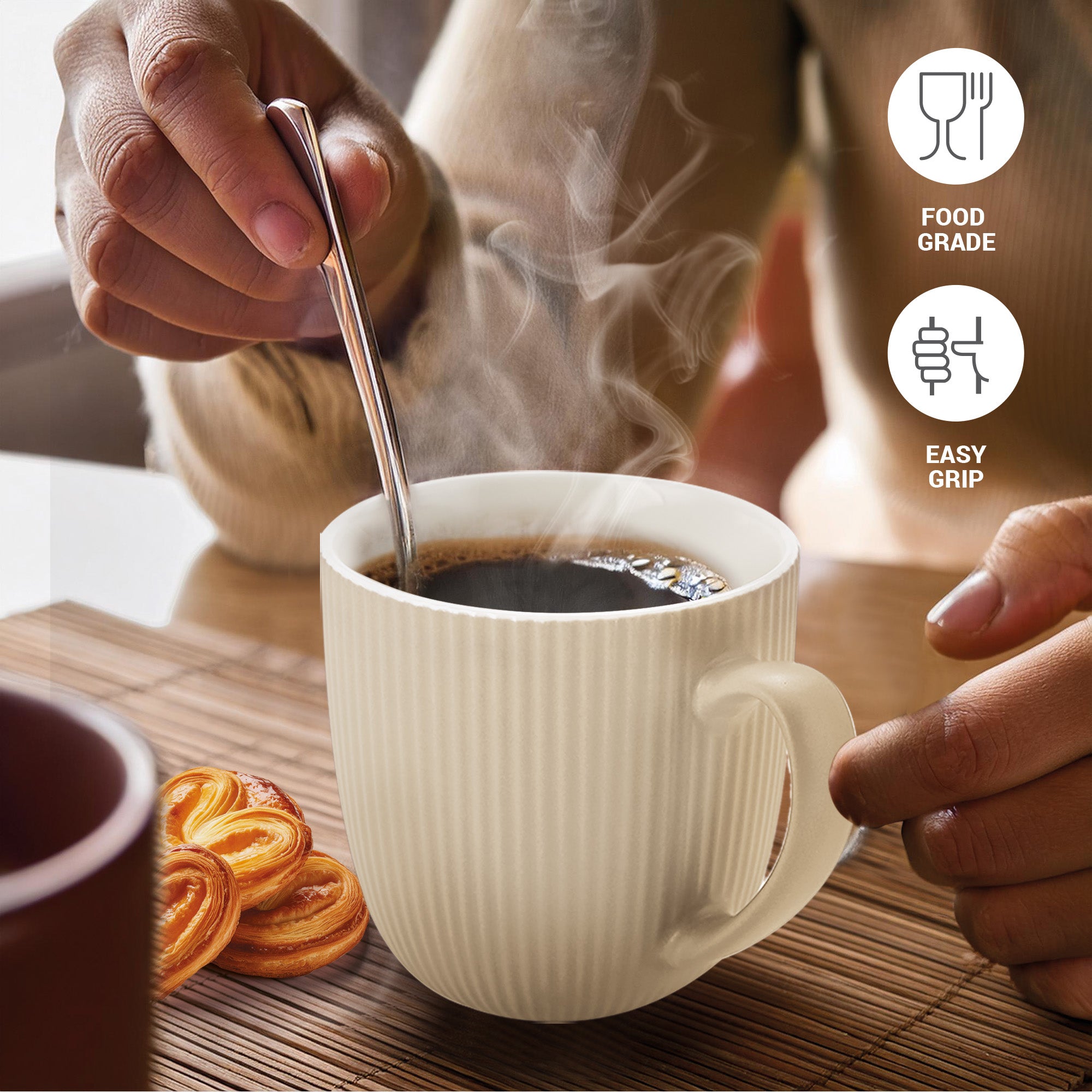 Ridge Ceramic Mug (Treo by Milton)