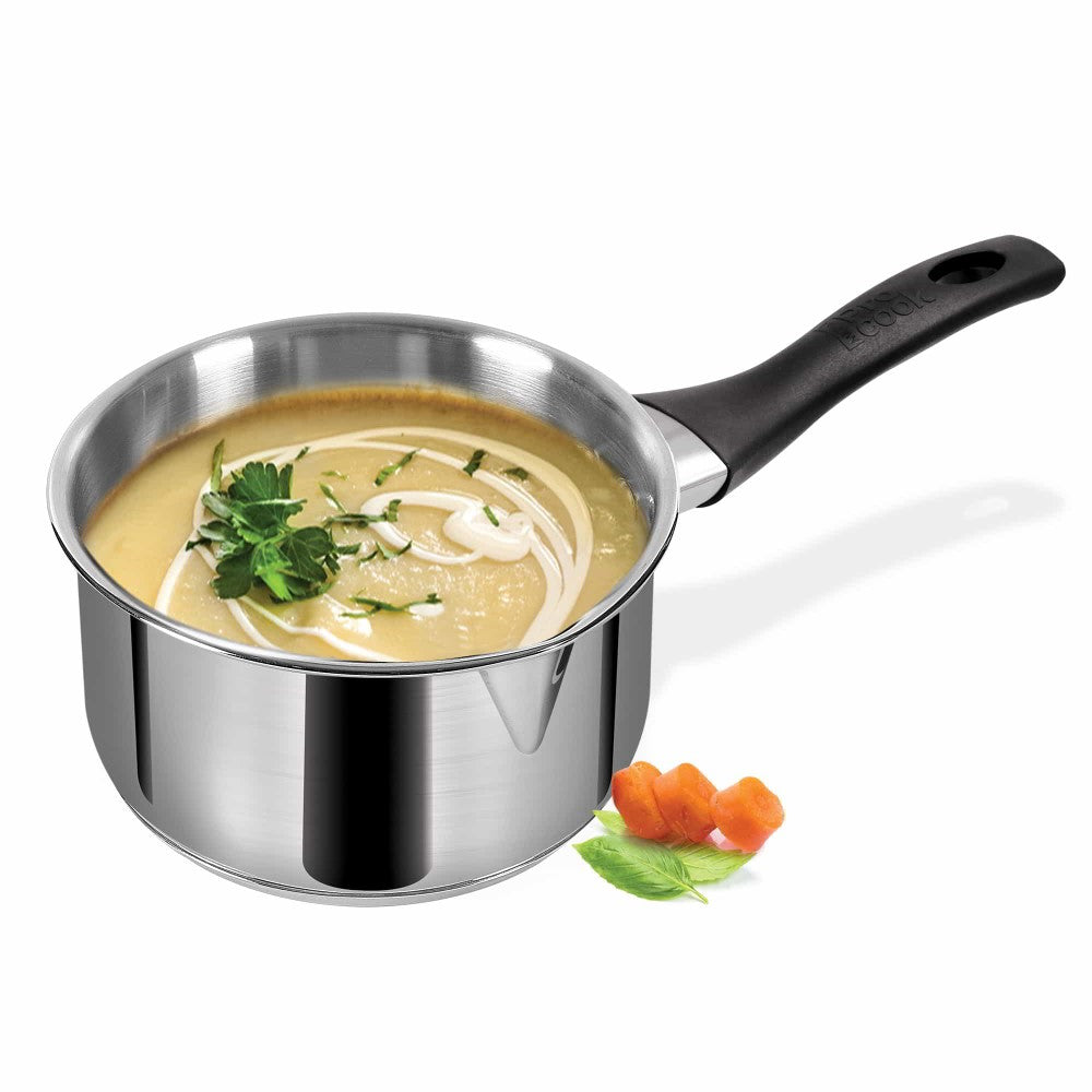 Sauce Pan Stainless Steel With Bakelite Handle (Milton Procook) - Steel / 14 cm