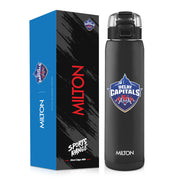 Sports Steel Edge UV Printing Thermoware Bottle With Twin Lid - Delhi Capitals (DC) - Milton
