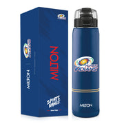 Sports Steel Edge UV Printing Thermoware Bottle With Twin Lid - Mumbai Indians (MI) - Milton