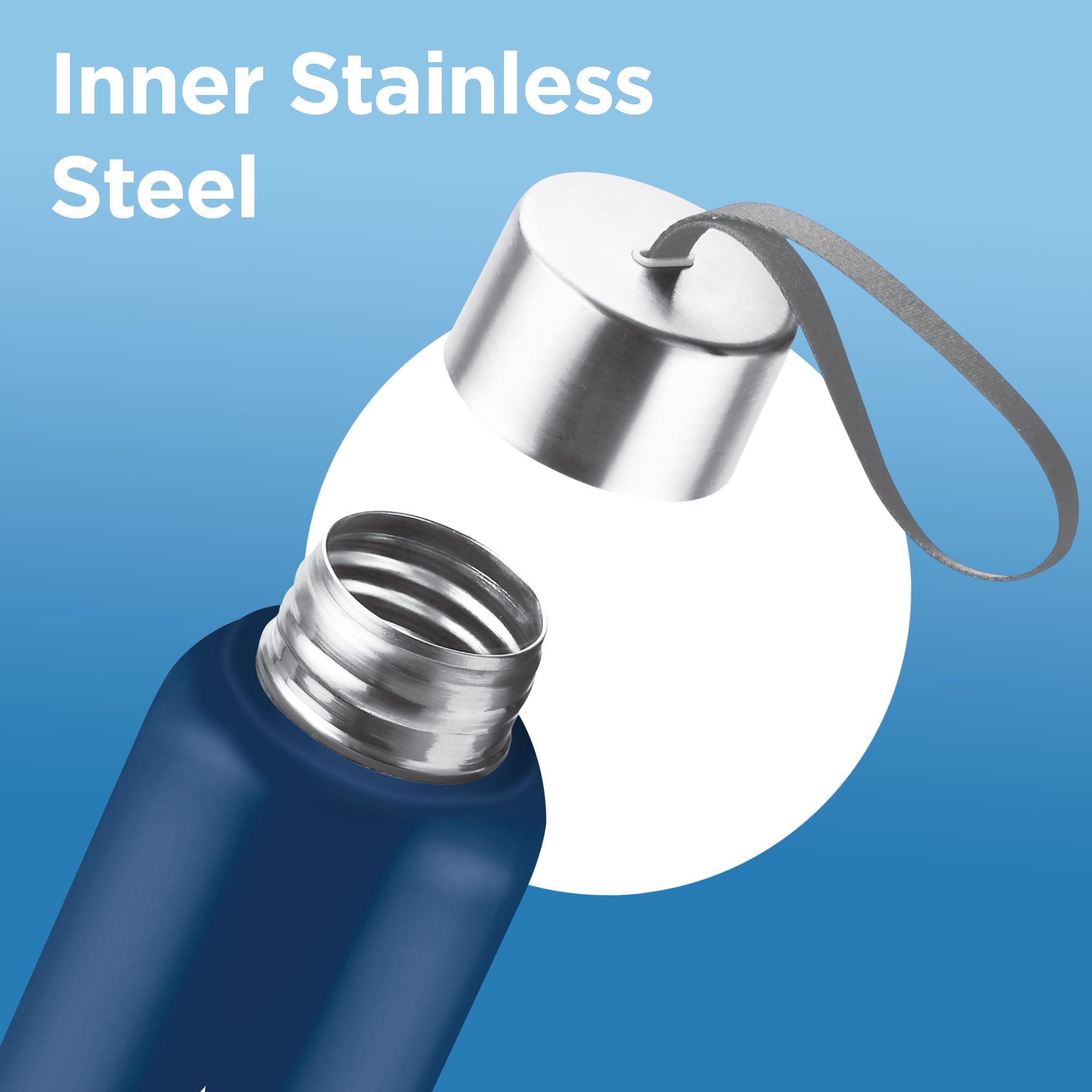 Sports Steel Halo UV Printing Water Bottle - Delhi Capitals (DC) - Milton