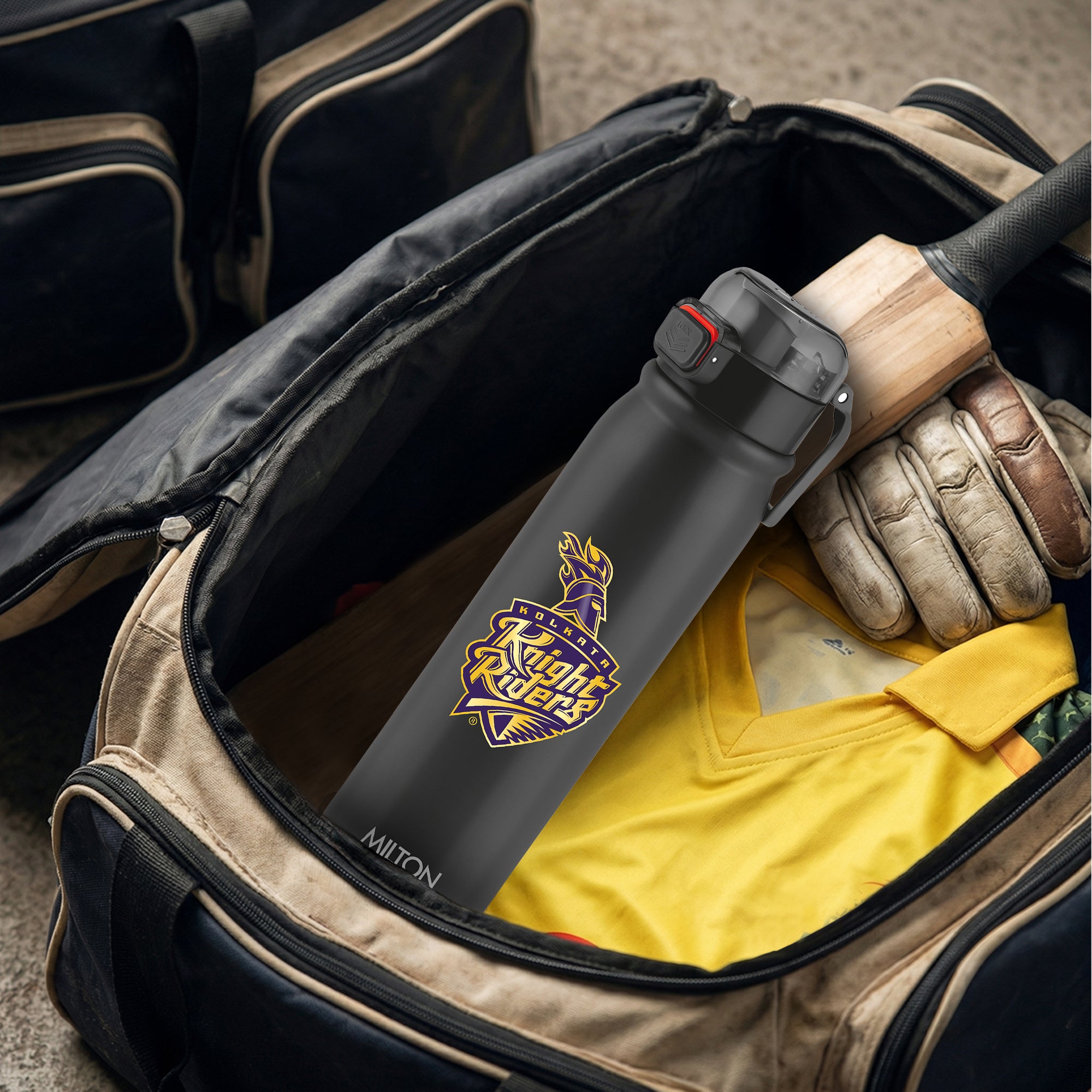 Sports Reva UV Printing Stainless Steel Bottle - Kolkata Knight Riders (KKR) - Milton