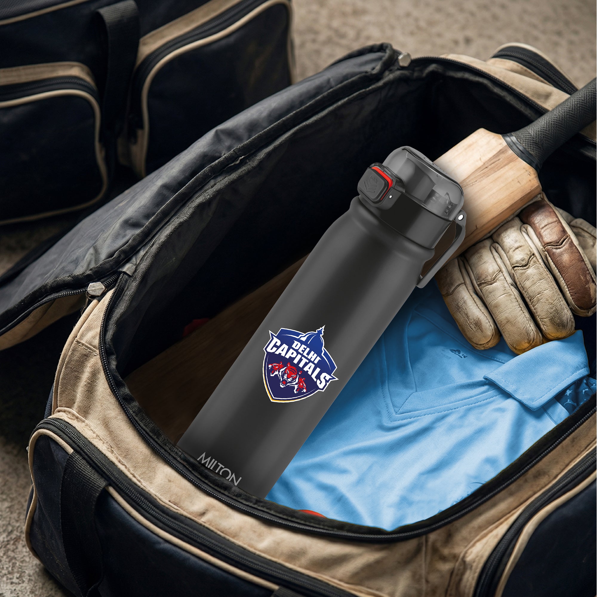 Sports Reva UV Printing Stainless Steel Bottle - Delhi Capitals (DC) - Milton