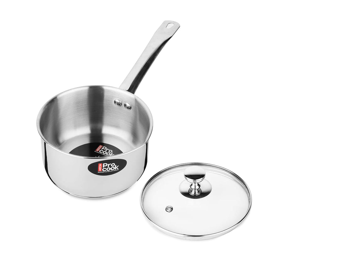 Sauce Pan Wth Glas Lid (Milton Procook)