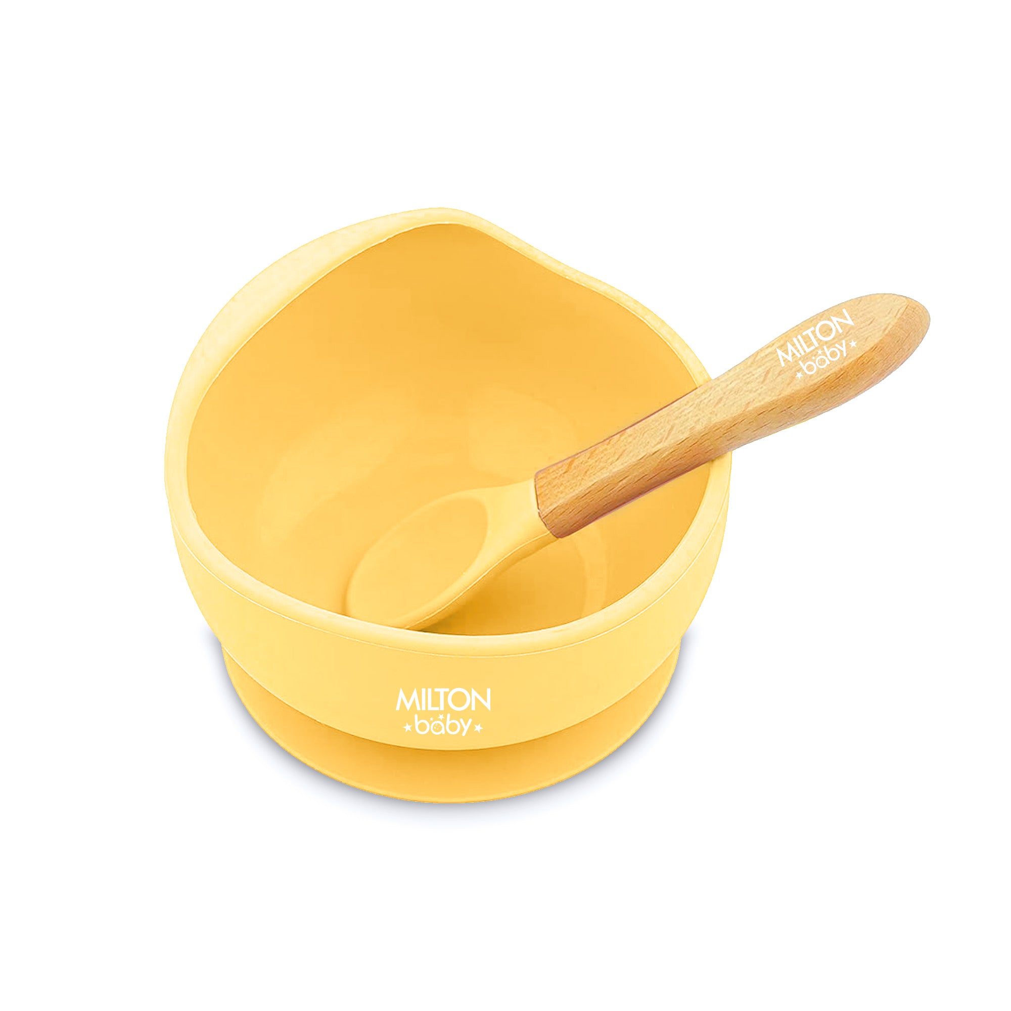 Silicone Suction Bowl With Spoon For Baby (Milton)