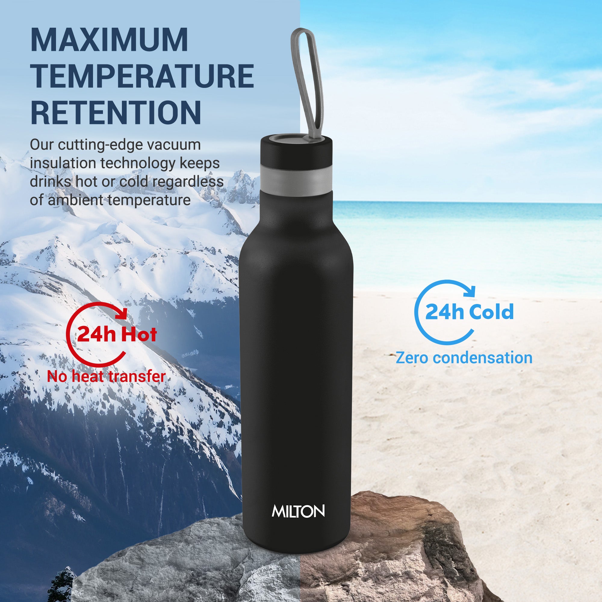 New Smarty Hot and Cold Thermosteel Bottle (Milton)