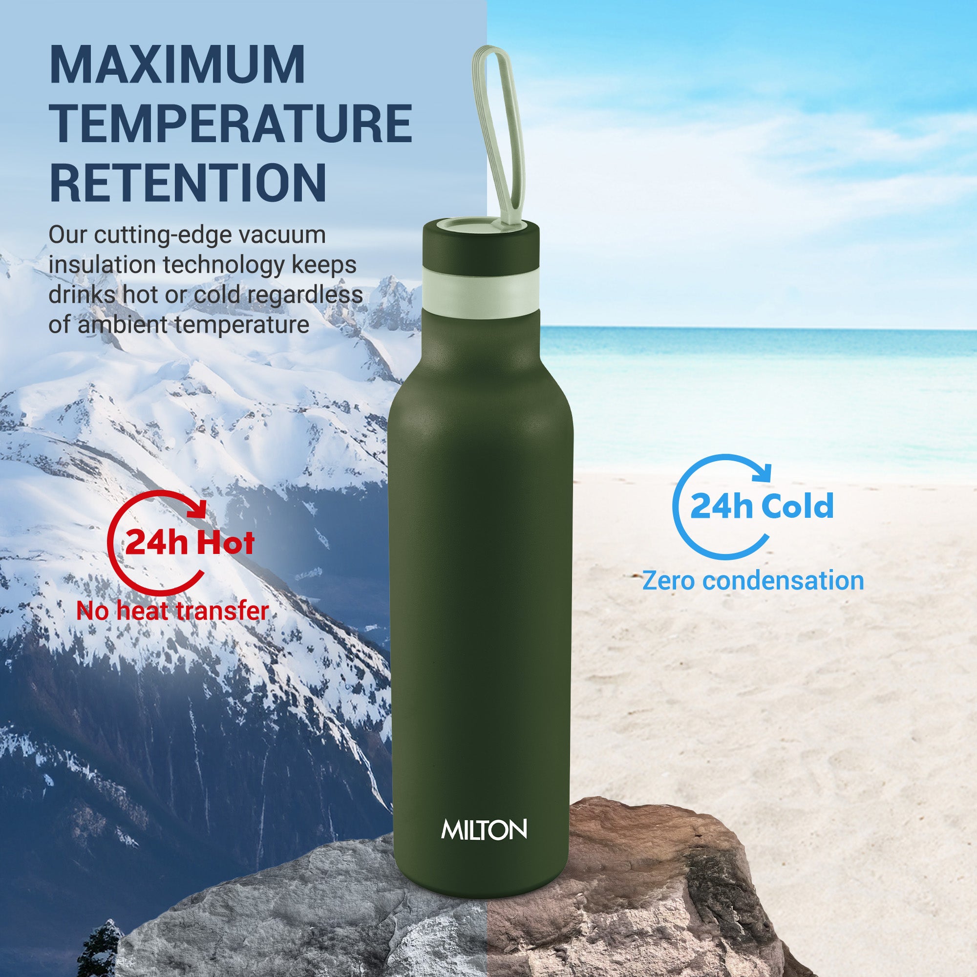 New Smarty Hot and Cold Thermosteel Bottle (Milton)