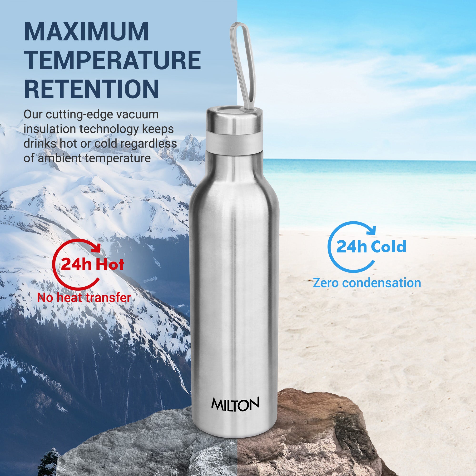 New Smarty Hot and Cold Thermosteel Bottle (Milton)